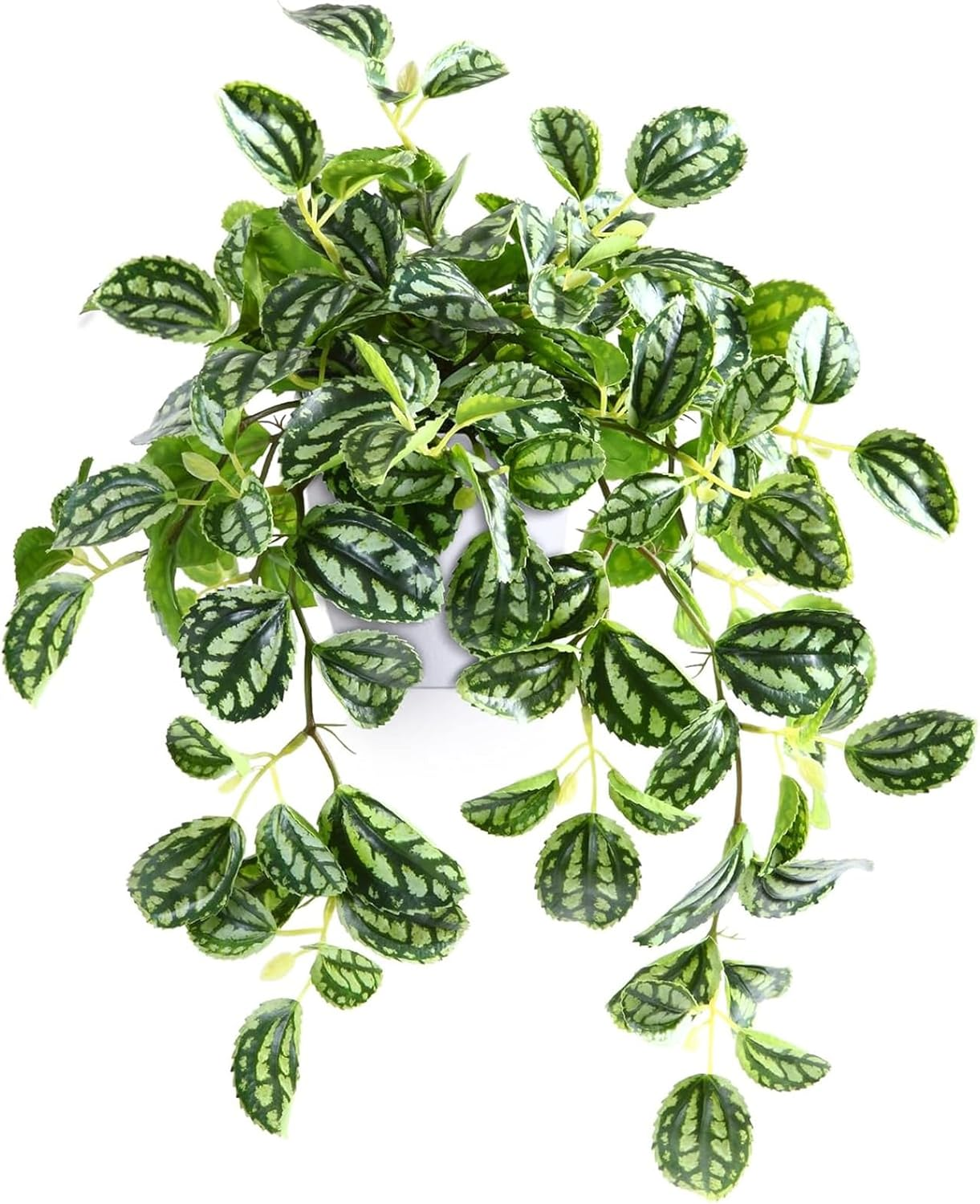 Artificial Plants,15 Inch Fake Mini Artificial Greenery Potted Plants,Faux Hanging Plants for Wall Room Home Indoor Outdoor Shelf Decoration image number 5