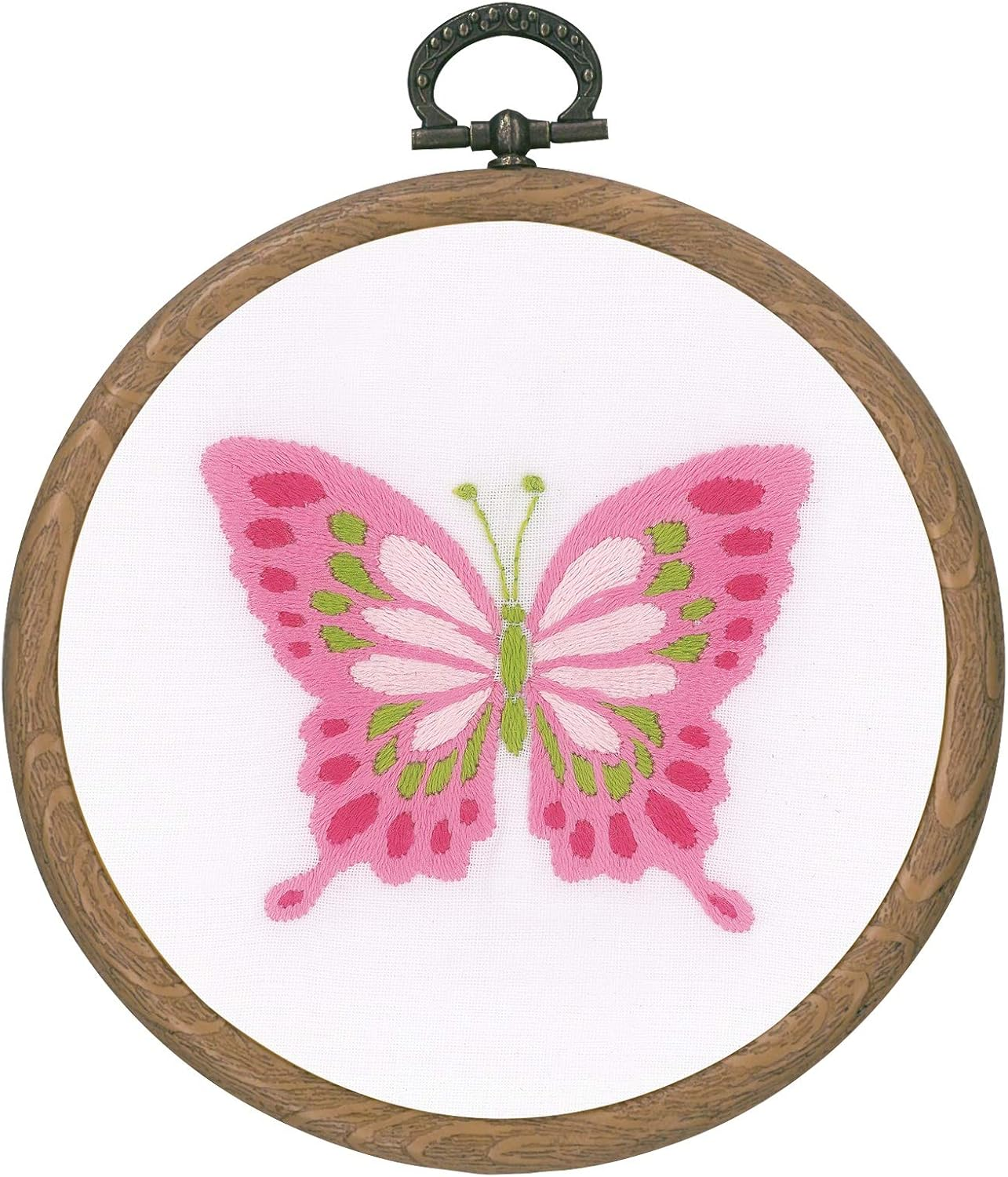 VERVACO (3PL) PN-0178195 Stampd EMBROIDRY KIT BUTTERFLIE, Butterlies with Ring Set of 3 image number 5