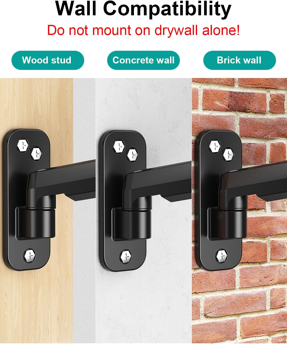 Mount PRO Single Monitor Wall Mount for 13 to 32 Inch Computer Screens, Gas Spring Wall Monitor Arm Holds up to 17.6Lbs, Full Motion Adjustable Wall Monitor Mount, VESA Mount 75X75, 100X100 image number 1