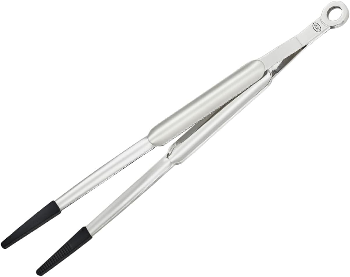 R&ouml;sle Rosle Stainless Steel Kitchen Fine Tongs, Silicone Tip image number 1