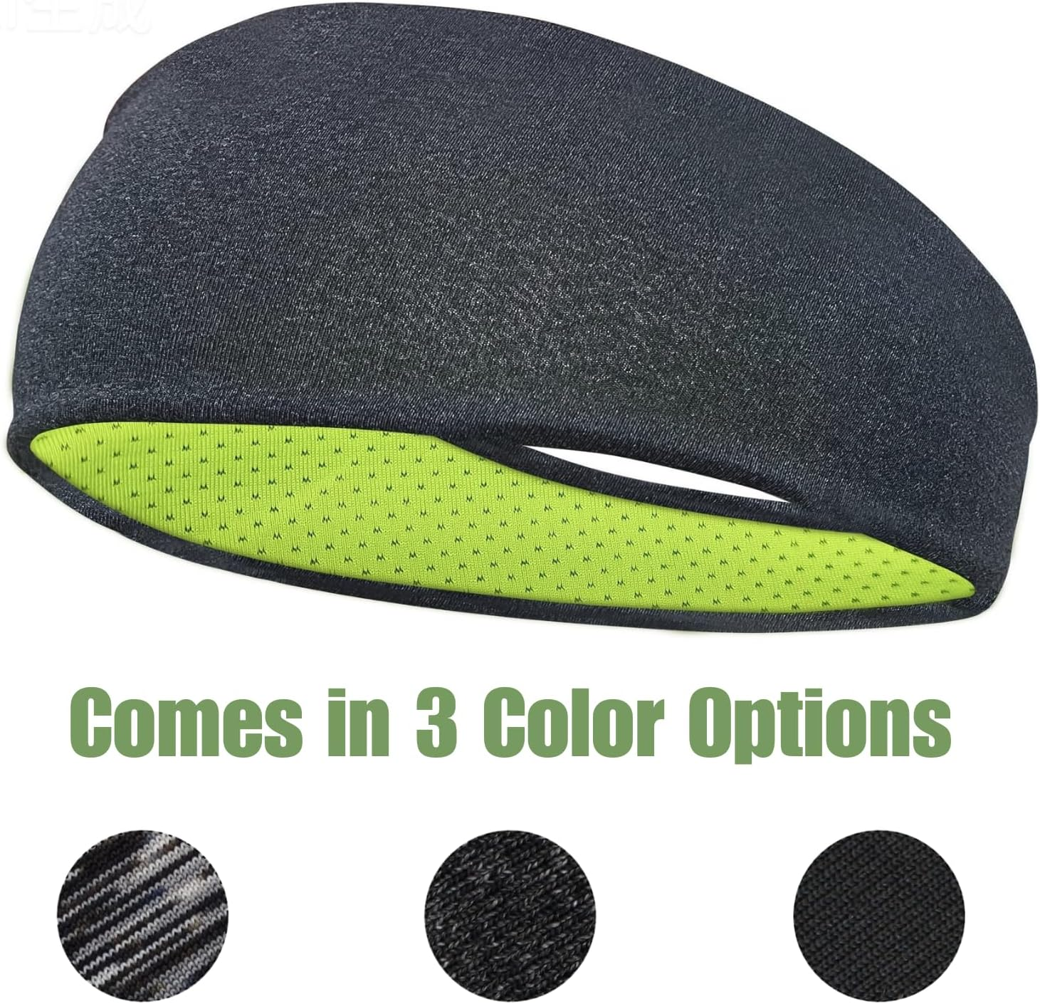 Sports Headband for Men, JOMWEN Moisture Wicking Breathable Sweatband, Reused & Washed Headband Sweat Bands for Running Cycling Yoga Fitness Workout image number 4