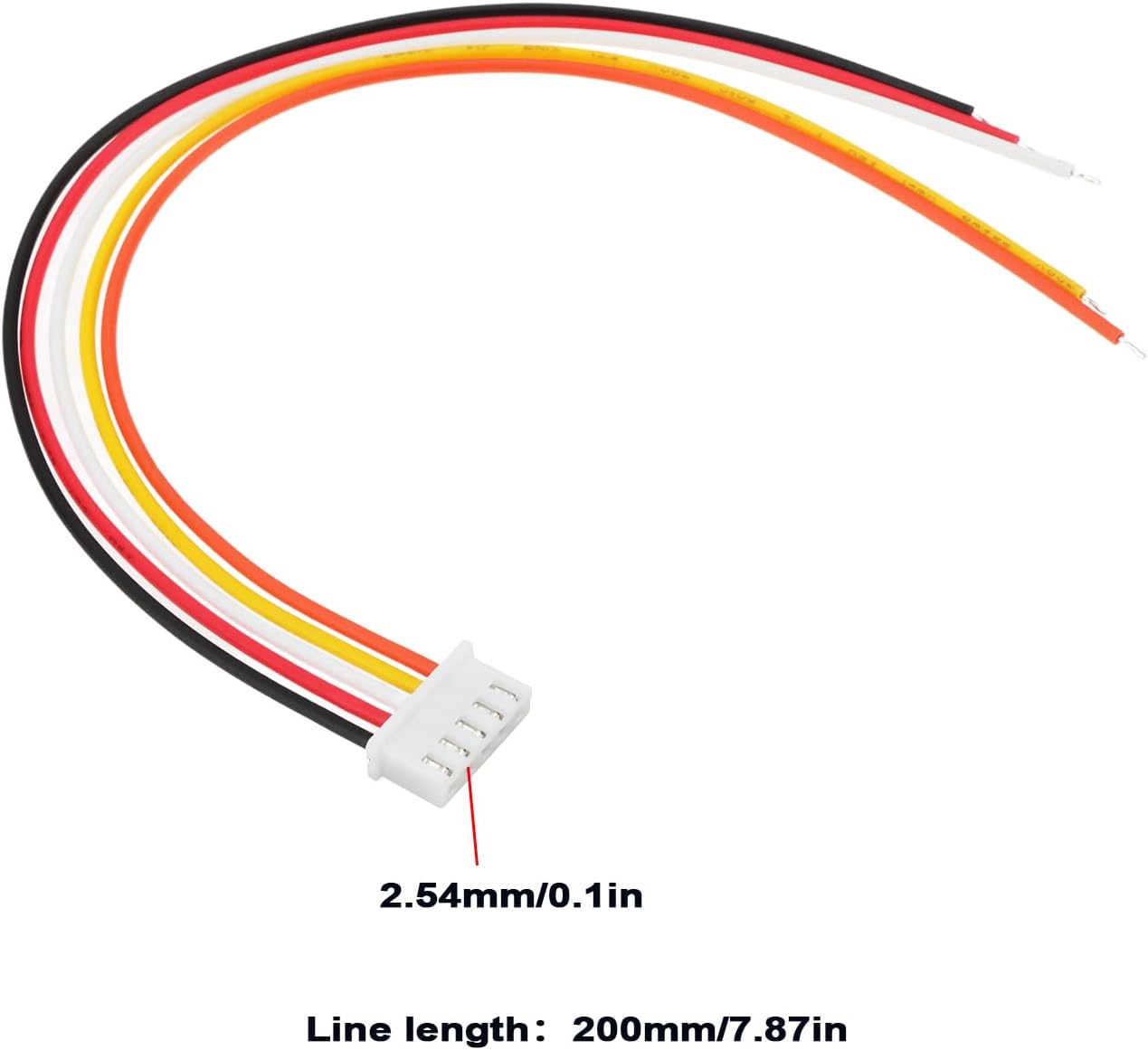 1Pc Speaker High Level Input Plug 5Pin JST Car Speaker Connector 2.54Mm 22AWG Compatible with JL Audio JX250 JX360 JX400 JX500 JX1000 20Cm image number 4