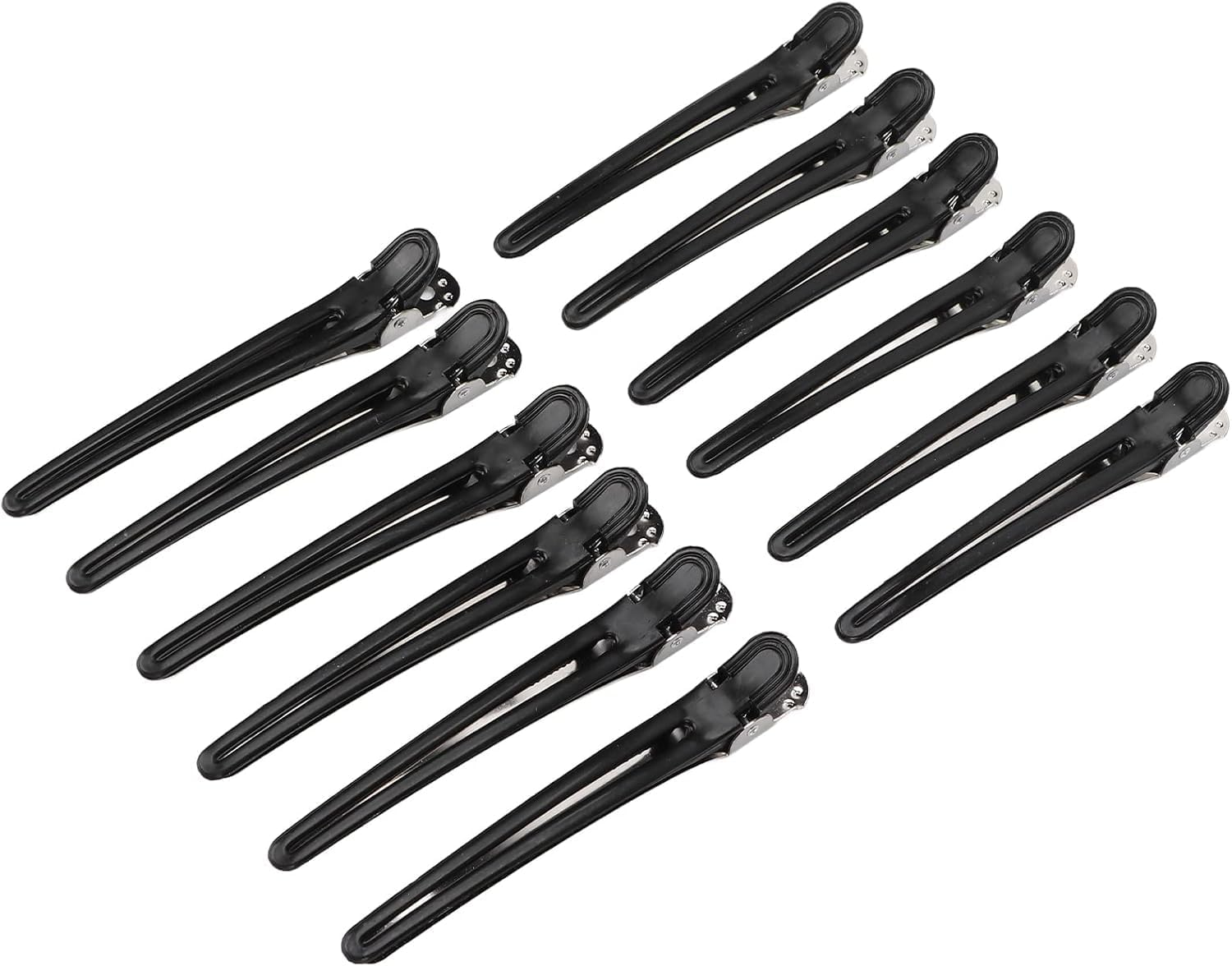 12 Pcs Sectioning Hair Clips 10.3Cm/4.05Inch for Hair Stying Sectioning Alligator Curl Hair Clips Metal Duckbill Hair Clips Crocodile Hair Styling Clips No Bend Hair Pin for Women Girls Hair Salon