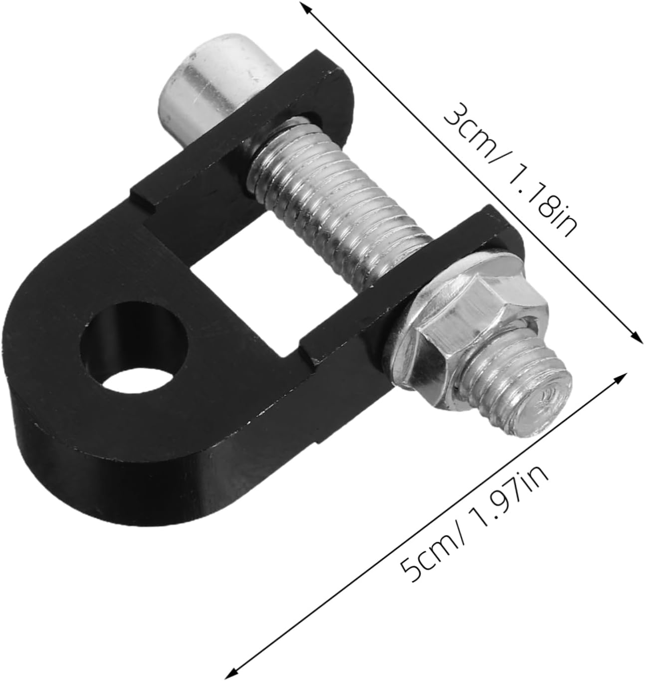 Ipetboom 1 Pair Motorcycle Shock Absorbers Riser Durable Height Extension for Motorcycles Electric Scooters Reduces Vibration Increases Suspension Travel Easy Installation Black - Silver image number 4