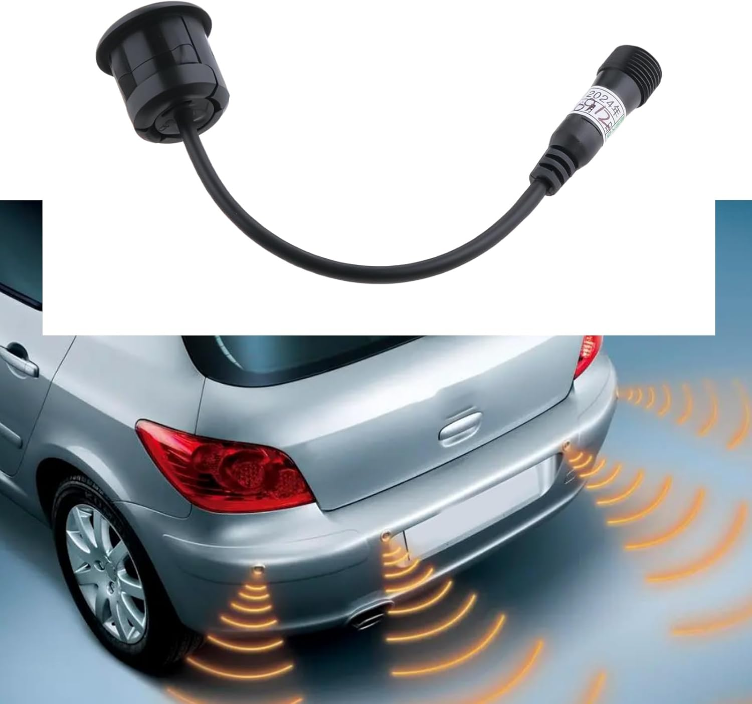 Emsea 12V PDC Parking Aid Sensor Probe Parking Distance Control Probe Parking Assistance Sensor Probe for Parking Sensor System, Black image number 1