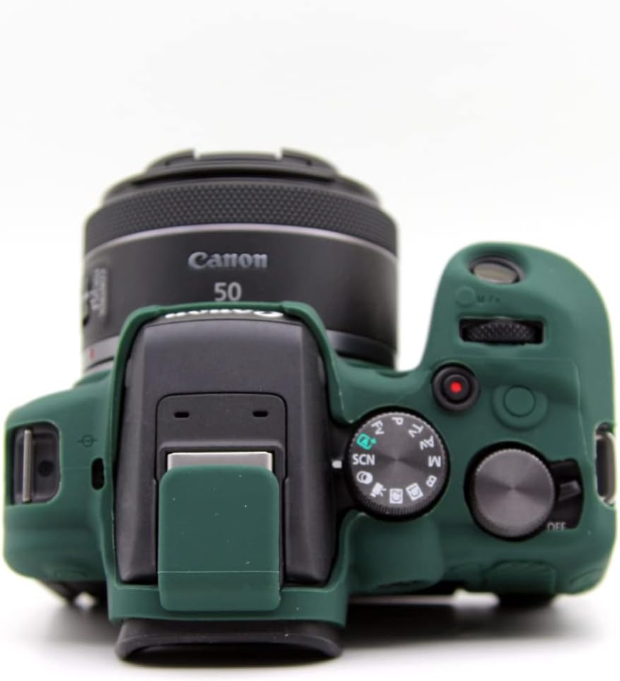 EOS R10 Case, Silicone Protective Housing Case Cover, Compatible with  EOS R10 Mirrorless Camera (Green) image number 4