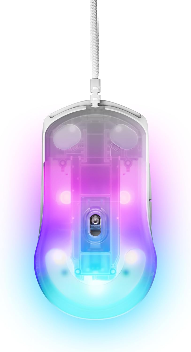 Steelseries Rival 3 Wired Gen 2 Gaming Mouse, White image number 1