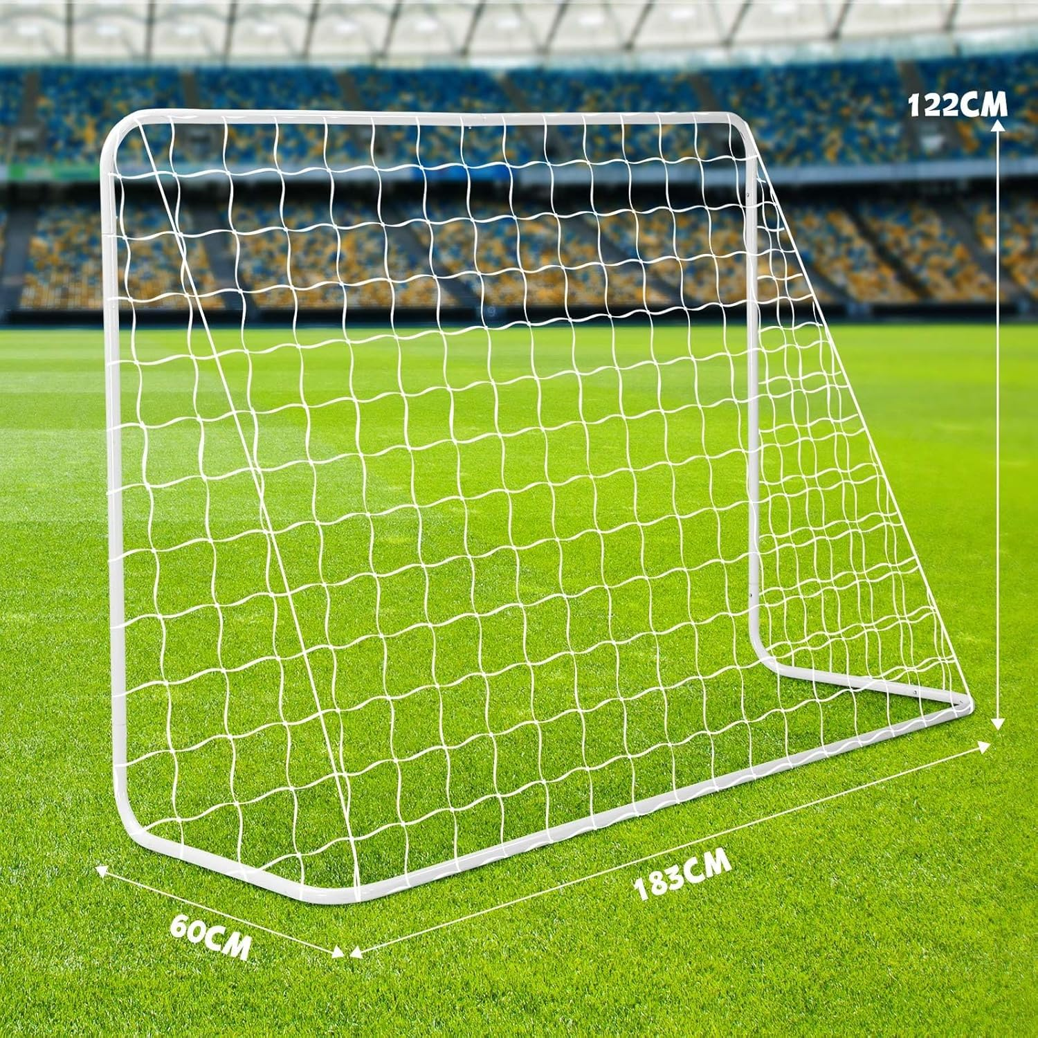 Soccer Goal Set Football Net Metal Frame Backyard Training Practice Kids Adults Youth Home Outdoor Sports Games Match - 1.83X1.22M image number 3