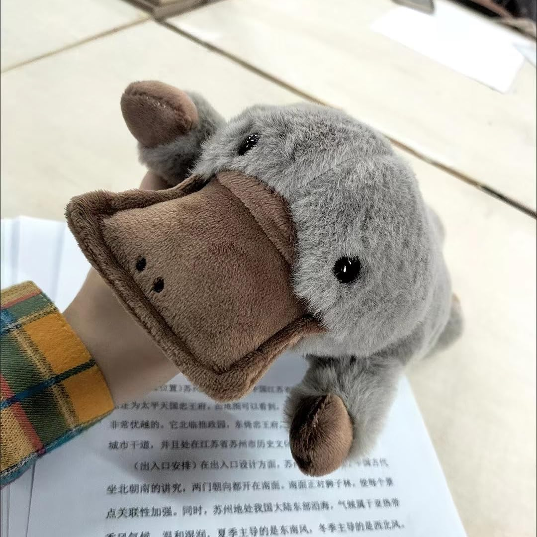 JIANEEXSQ Cute Soft Platypus Pencil Case, Plush Duckbill Pencil Pouch, Cosmetic Pouch Bag, Stationery Organizer, Zipper Pouch, Pencil Holder Bag, Office Classroom Accessories image number 3