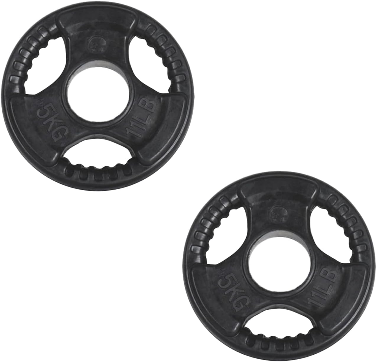 HCE Rubber Coated Olympic Weight Plates for Adjustable Dumbbells and Barbell Premium Quality Rubber Coated Weights Equipment Accessories for Body Building, Weightlifting, WOD, MMA, Crossfit, Fitness & Sports image number 5