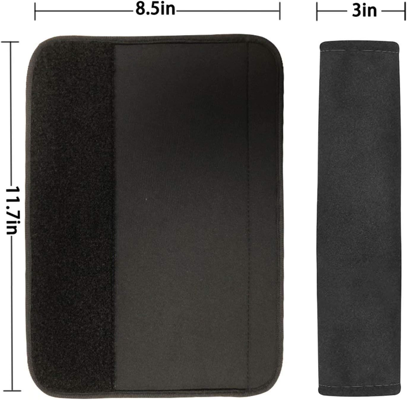 Dolyues Animal Leopard Print Car Seat Belt Cover Seatbelt Pads for Women Adults, All Season Universal Funny Shoulder Strap Padding for Vehicle, SUV, Full Set of 2, Tote Bags Scratchproof - Butterfly Moon image number 7