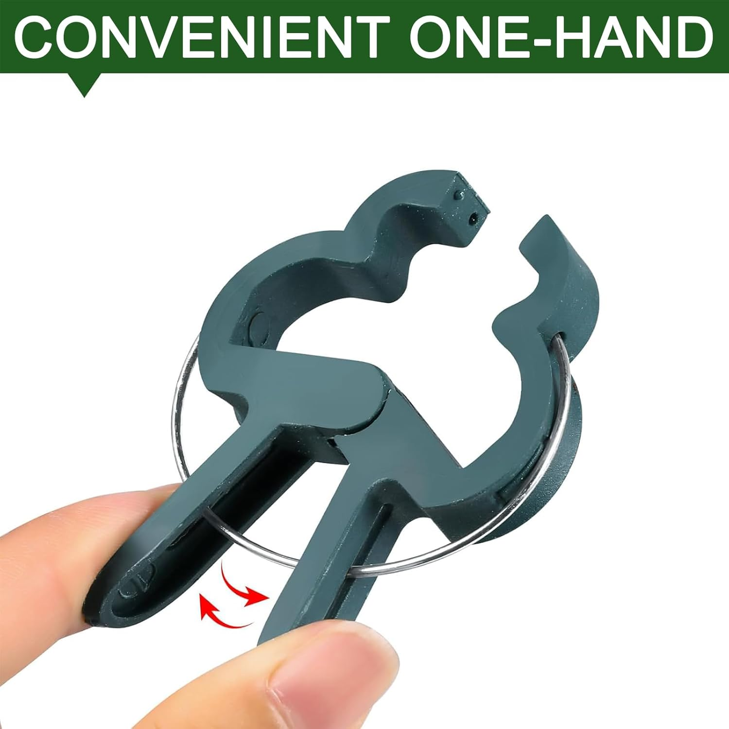 Plant Support Clips for Vines & Tomatoes | Reusable Garden Clips for Strong Vine Support & Healthy Growth | Ideal for Tomato Plants and Climbing Garden Plants (20Small 20Big) image number 6