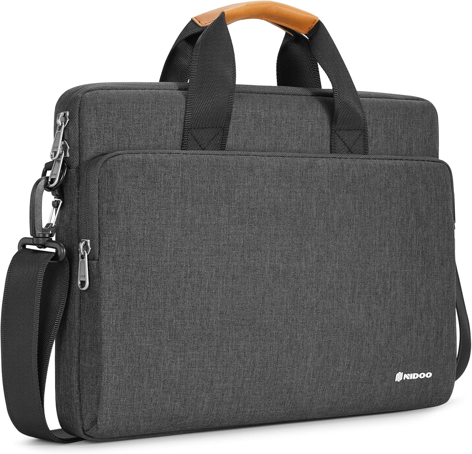 NIDOO Laptop Shoulder Bag 14 Inch Sleeve Case Compatible with 14" Lenovo Thinkpad E14 T14 / Ideapad Flex 5/15" Macbook Air M2 M3 / Microsoft/Hp Elitebook 840 Computer Messenger Bag Briefcase
