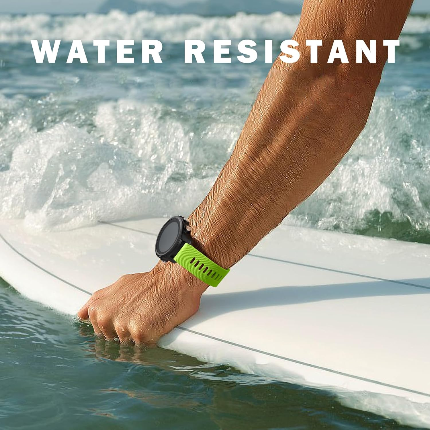 Ouwegaga Compatible with Garmin Forerunner 245/645 Watch Band, 20Mm Soft Silicone Sport Strap for Garmin Vivoactive 3/Vivomove Hr/Garmin Venu/Venu Sq/Forerunner 645/245 Music/Galaxy Watch 6/5/4 Band image number 6