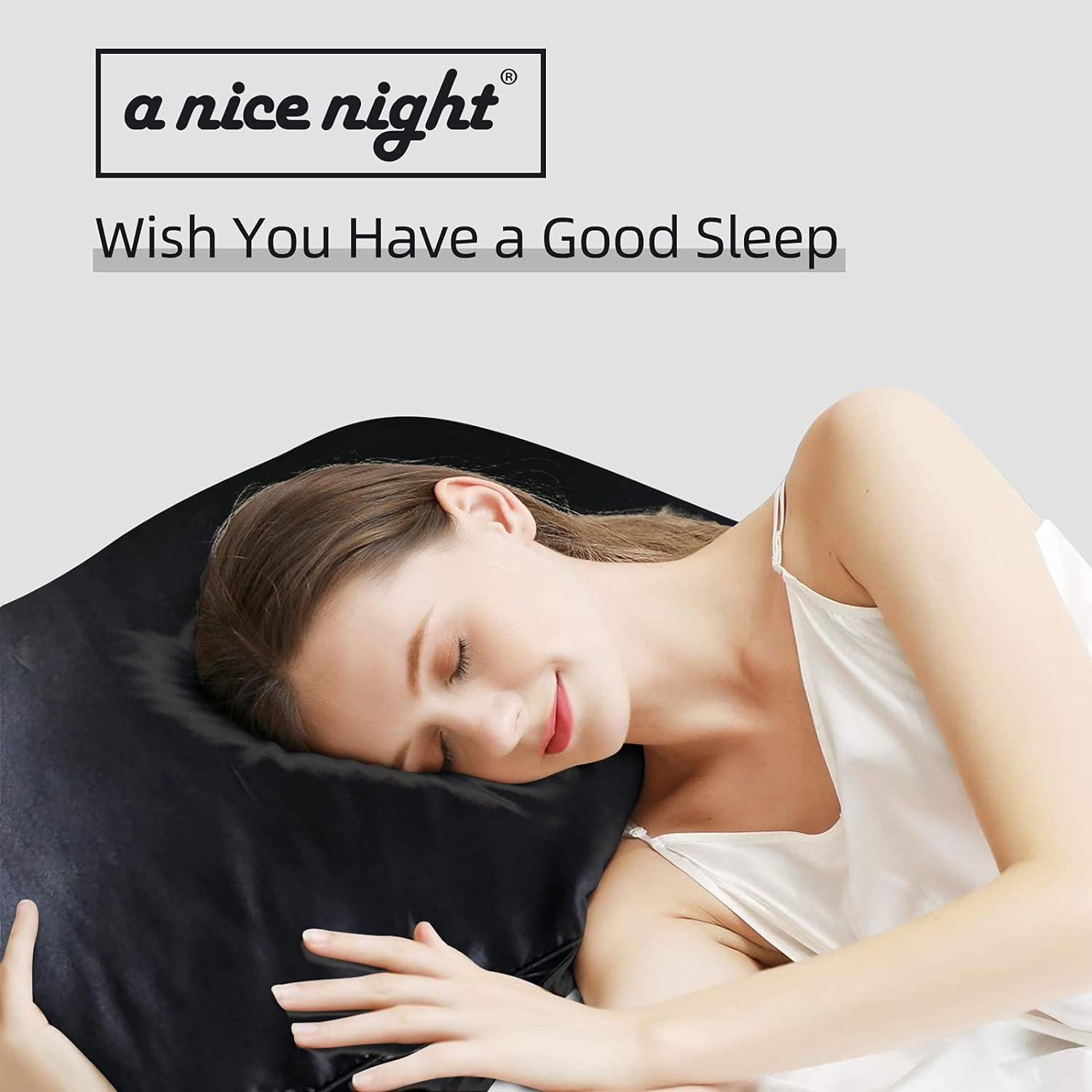 A Nice Night Satin Silky Soft Quilt Luxury Super Soft Microfiber Bedding Thin Comforter Set Full/Queen, Light Weighted (Black, Queen(88-By-88-Inches)) image number 5