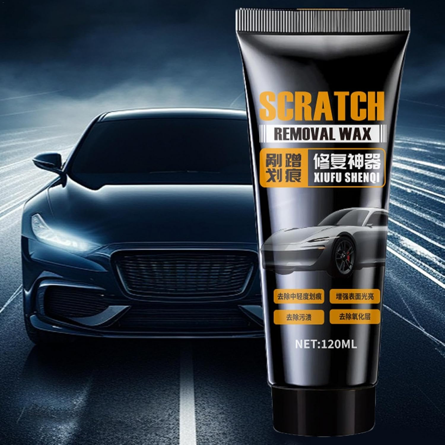 Car Paint Polish Wax,4.05Oz Auto Polish and Paint Restorer | Auto Coating Paint Restorer for Vehicles, Auto Scratch Repair Liquid General Use image number 5