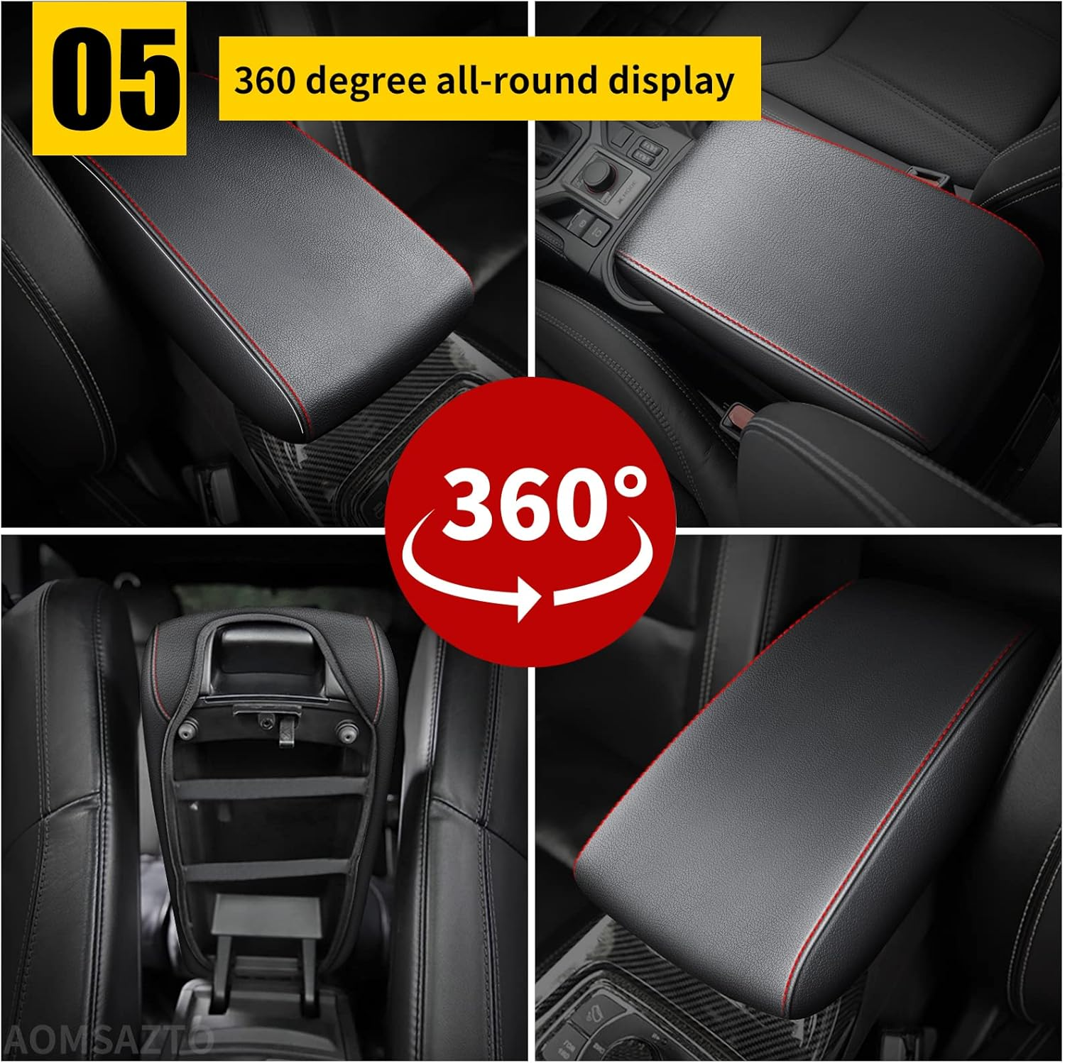 AOMSAZTO Center Console Armrest Cover for 2011-2021 Grand Cherokee Jeep (NOT for 2022 image number 6