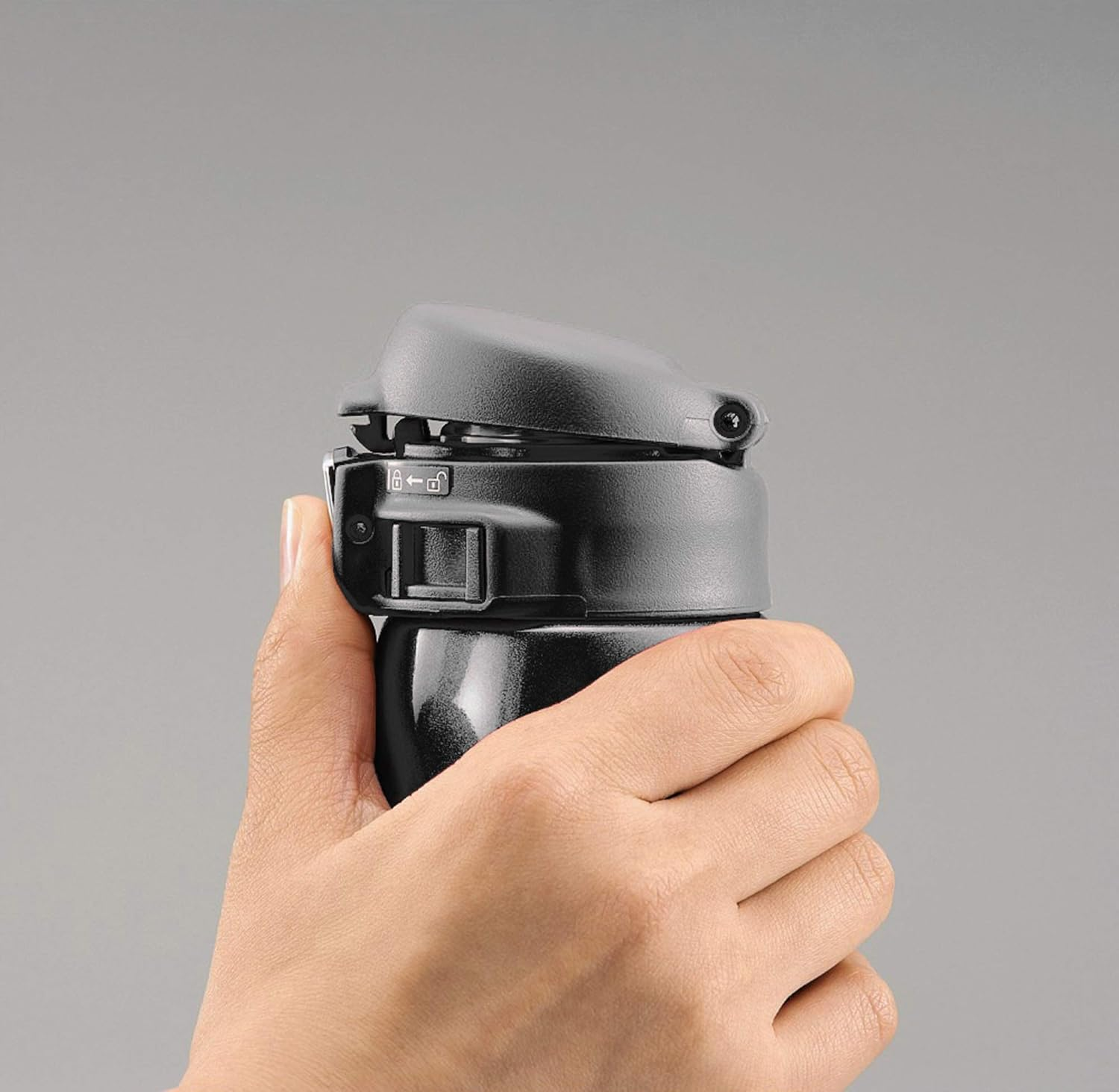 ZOJIRUSHI SM-KHE48BA Stainless Steel Mug with Slicksteel Interior 16 Oz / 480 Ml Black image number 6