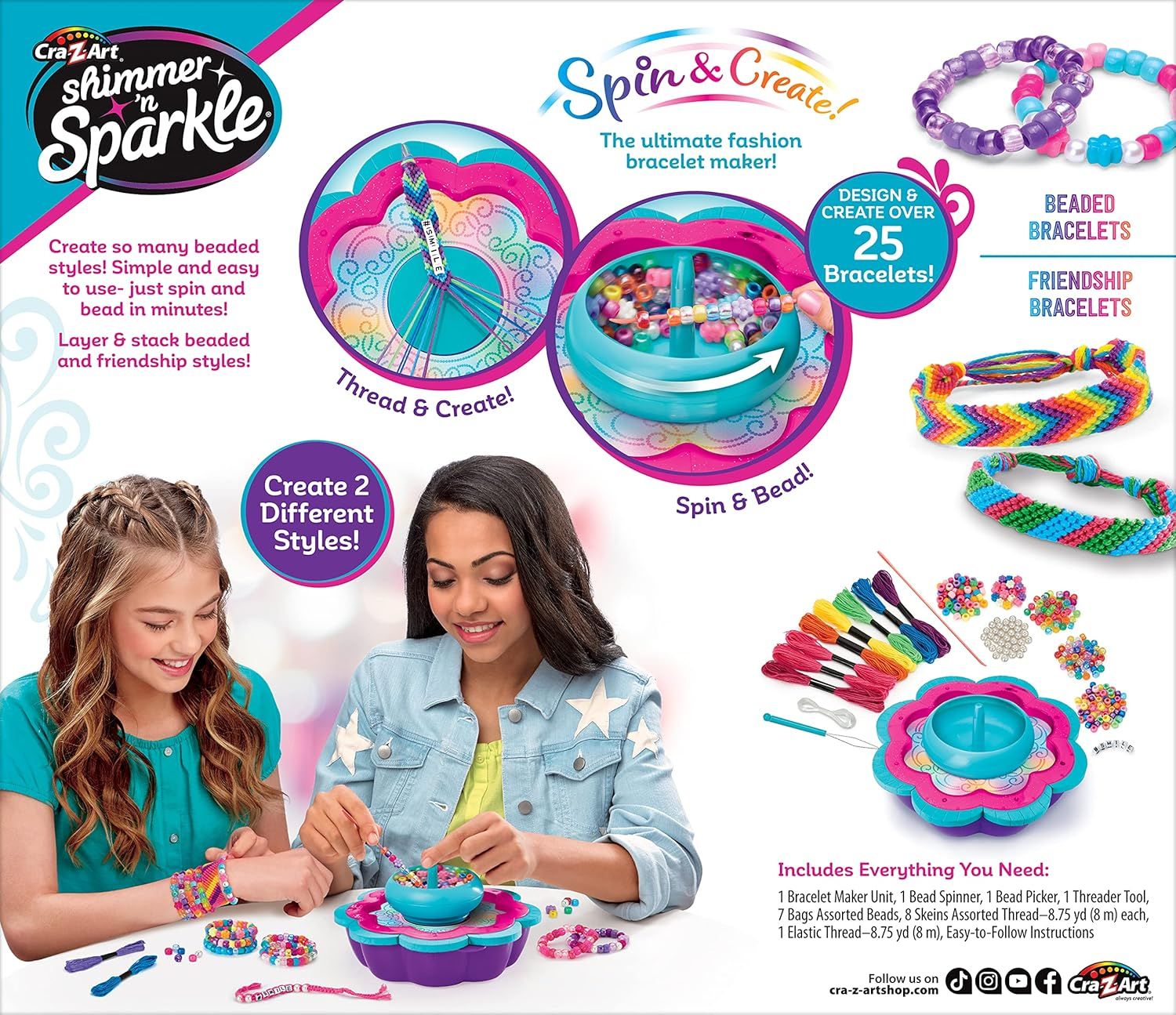 Shimmer N Sparkle Spin N Create Bracelet Maker image number 2