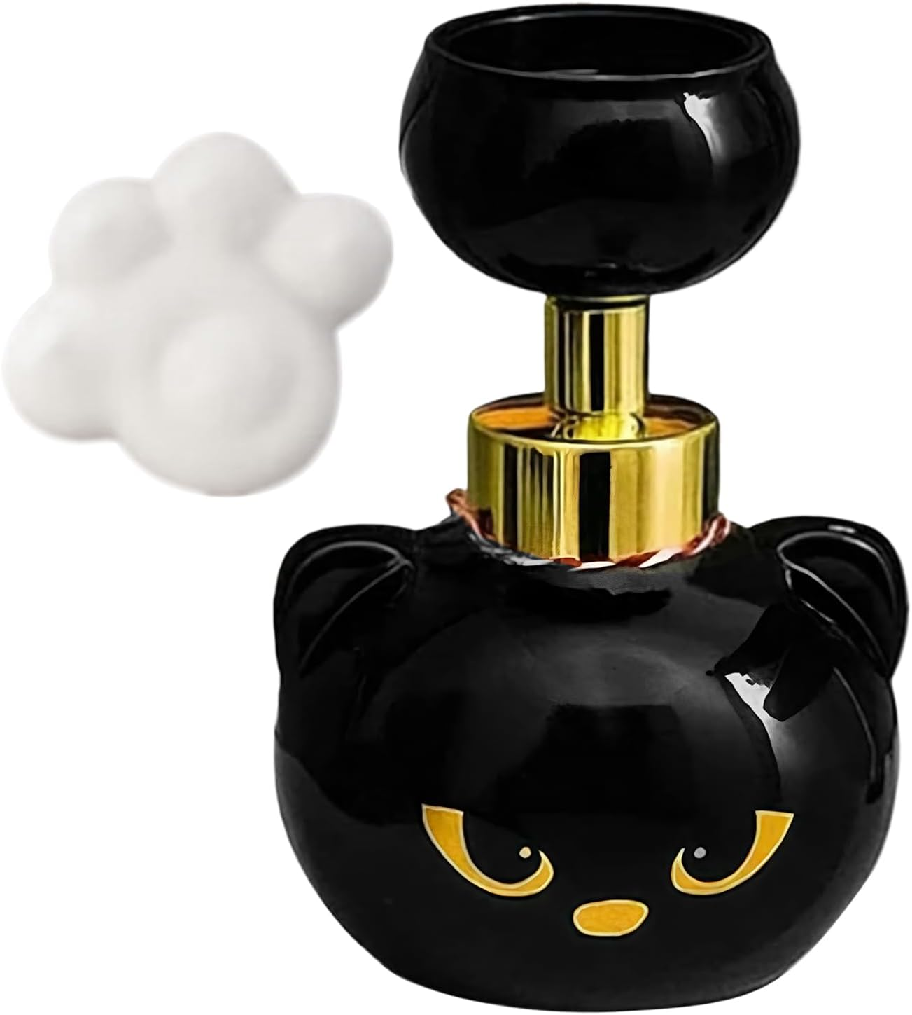 Halloween Cat Paw Print Soap,Cute Cat Paw Foam Soap Dispenser,Reusable Shampoo Pump Container, Foaming Hand Dispensers,For Bathroom Kitchen image number 3