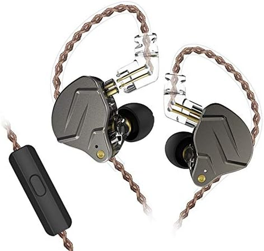 KZ ZSN PRO Headset Hifi Hybrid Technology Professional Dynamic In-Ear Earphone (With Mic, Grey) image number 2