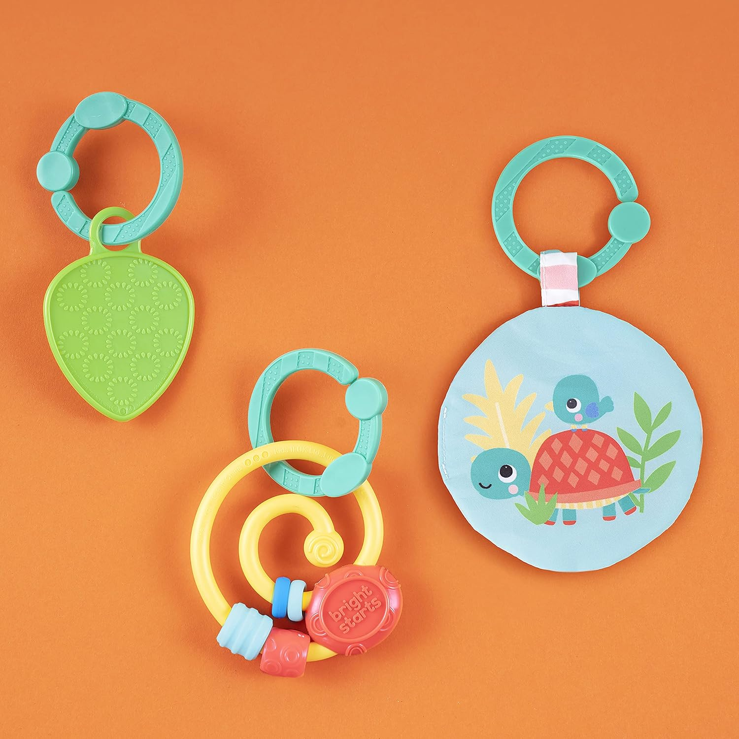 Bright Starts Tiki Toy Bar Baby Activity Gym & Tummy Time Mat with Toy Bar and 3 Toys, Newborn to 3 Years image number 6