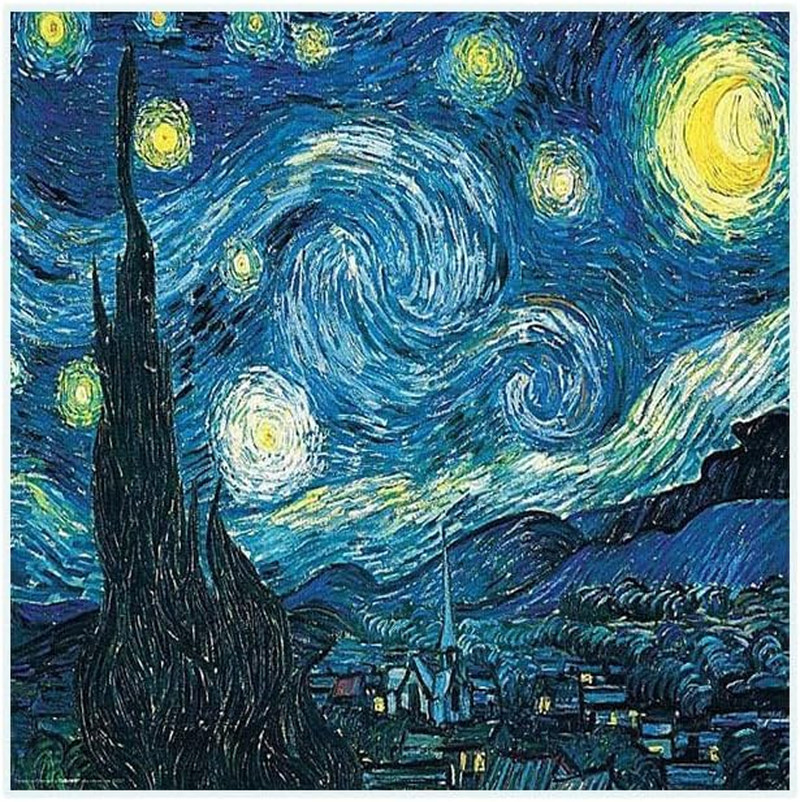JESWO Diamond Art, 5D Diamond Painting, Starry Night Gem Art, DIY Diamond Art Kits, Craft Kits for Adults Adolescents Diamond Painting Kits 11.8" X 15.8" (30 X 40 Cm) image number 3