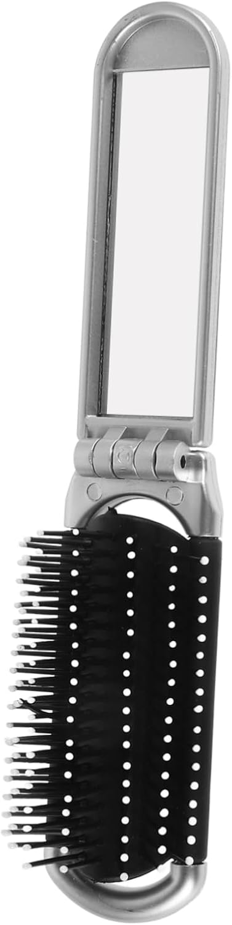 Ipetboom Folding Mirror Comb Hair Comb Travel Brush Detangling Brush Compact Mirror image number 2