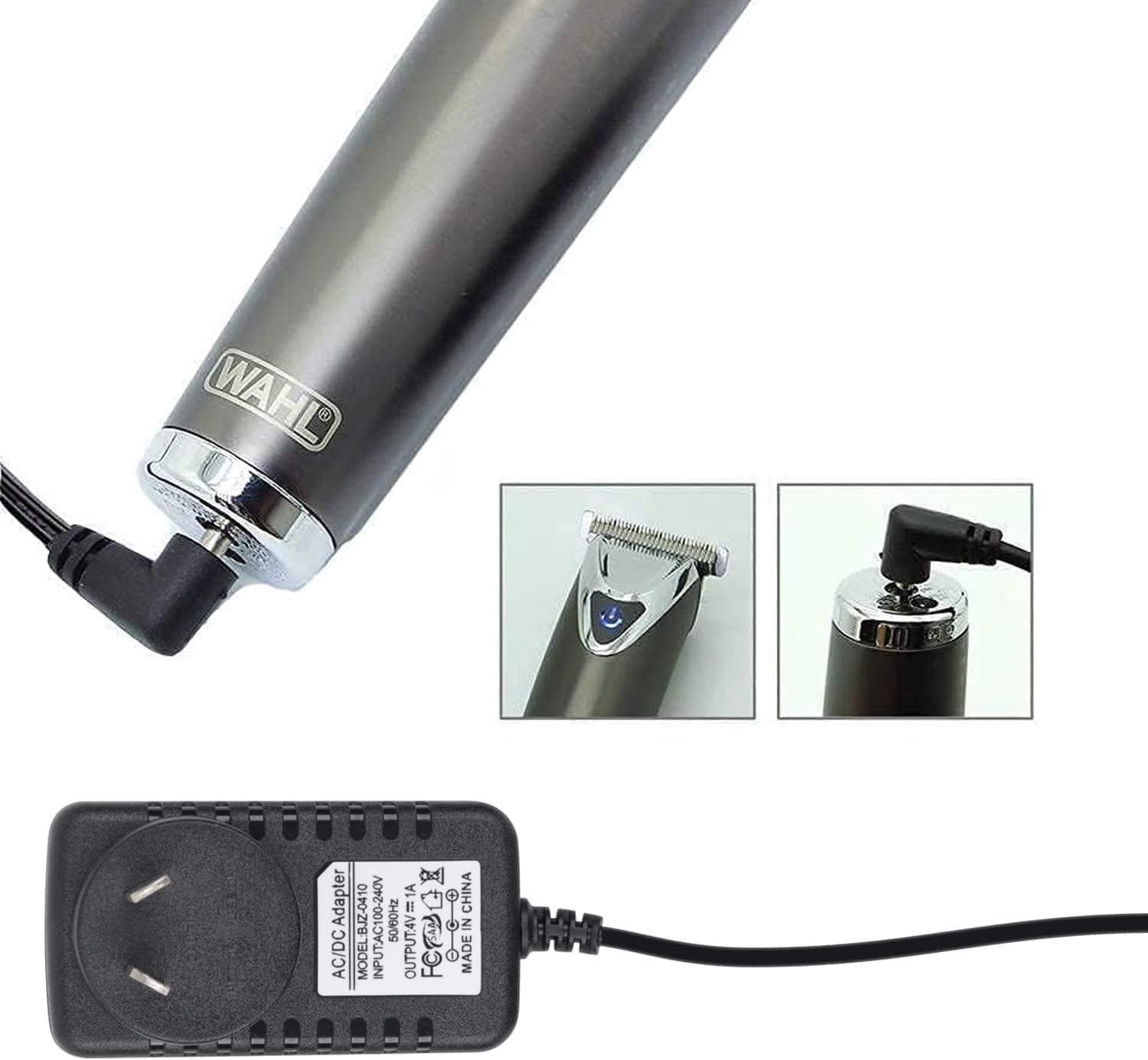 Charger for Wahl Trimmer 9818L 9818 9888L 9854L 9876L Groomer Clipper S004Mu0400090 9854-600 97581-405 9867-300 79600-2101 97581-1105 Replacement Power Cord for Wahl Trimmer Compatible with Many Models image number 5