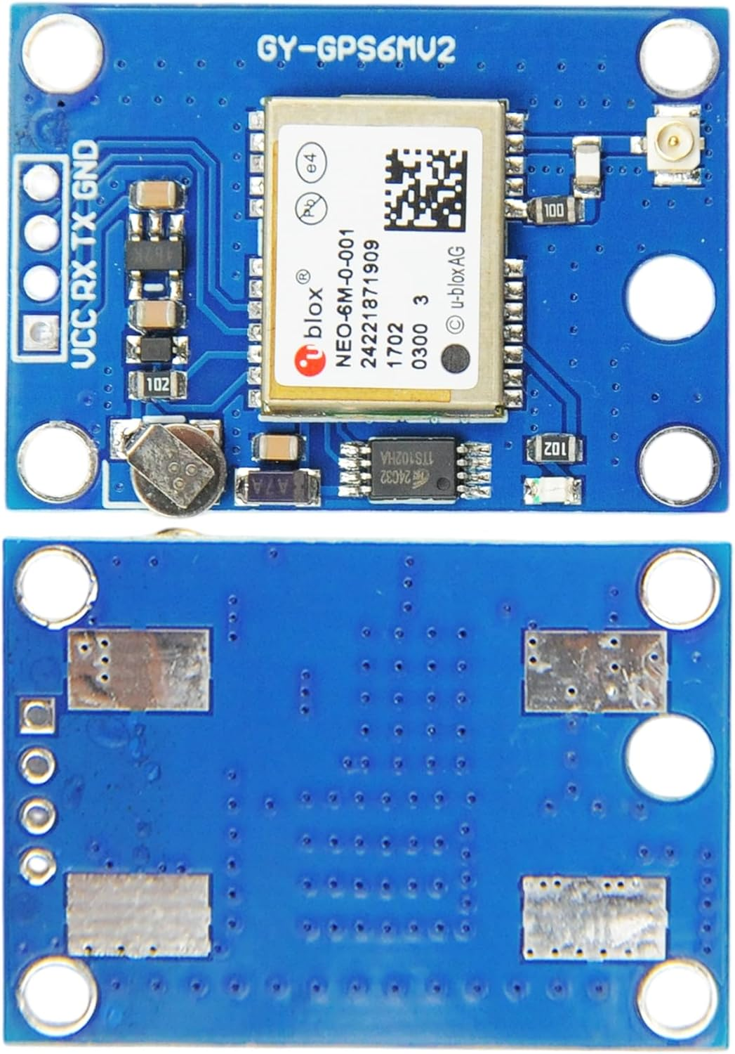 Pack of 3 NEO-6M GPS Module High-Precision GPS Modules with Antennas for Arduino, Raspberry Pi, and ESP32 Iot Projects image number 1