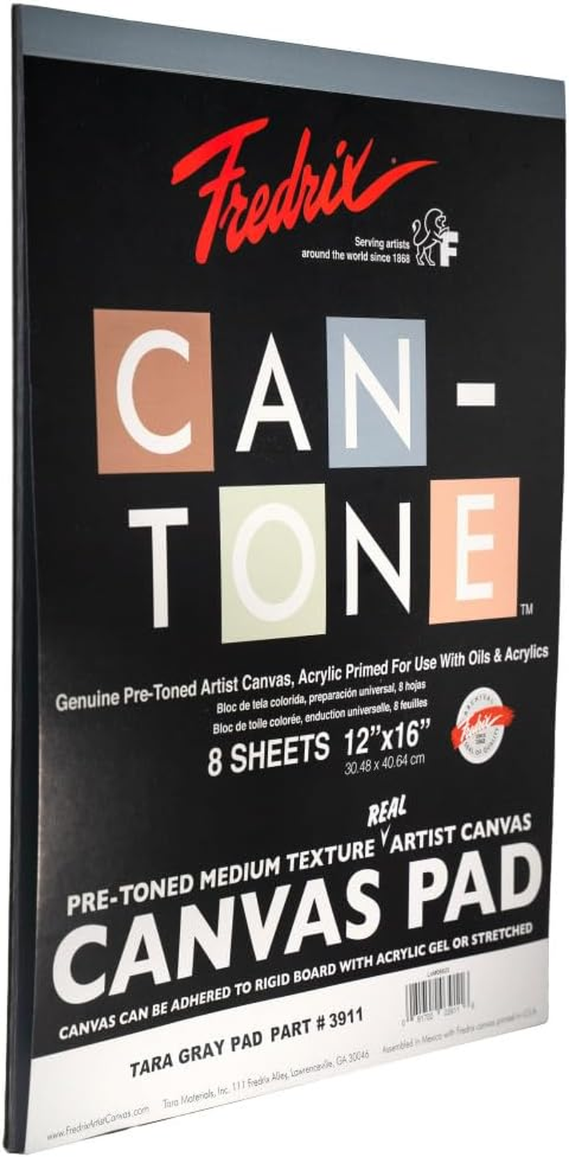 Fredrix Creative Series Pad, 12" X 16", Can-Tone Canvas image number 2