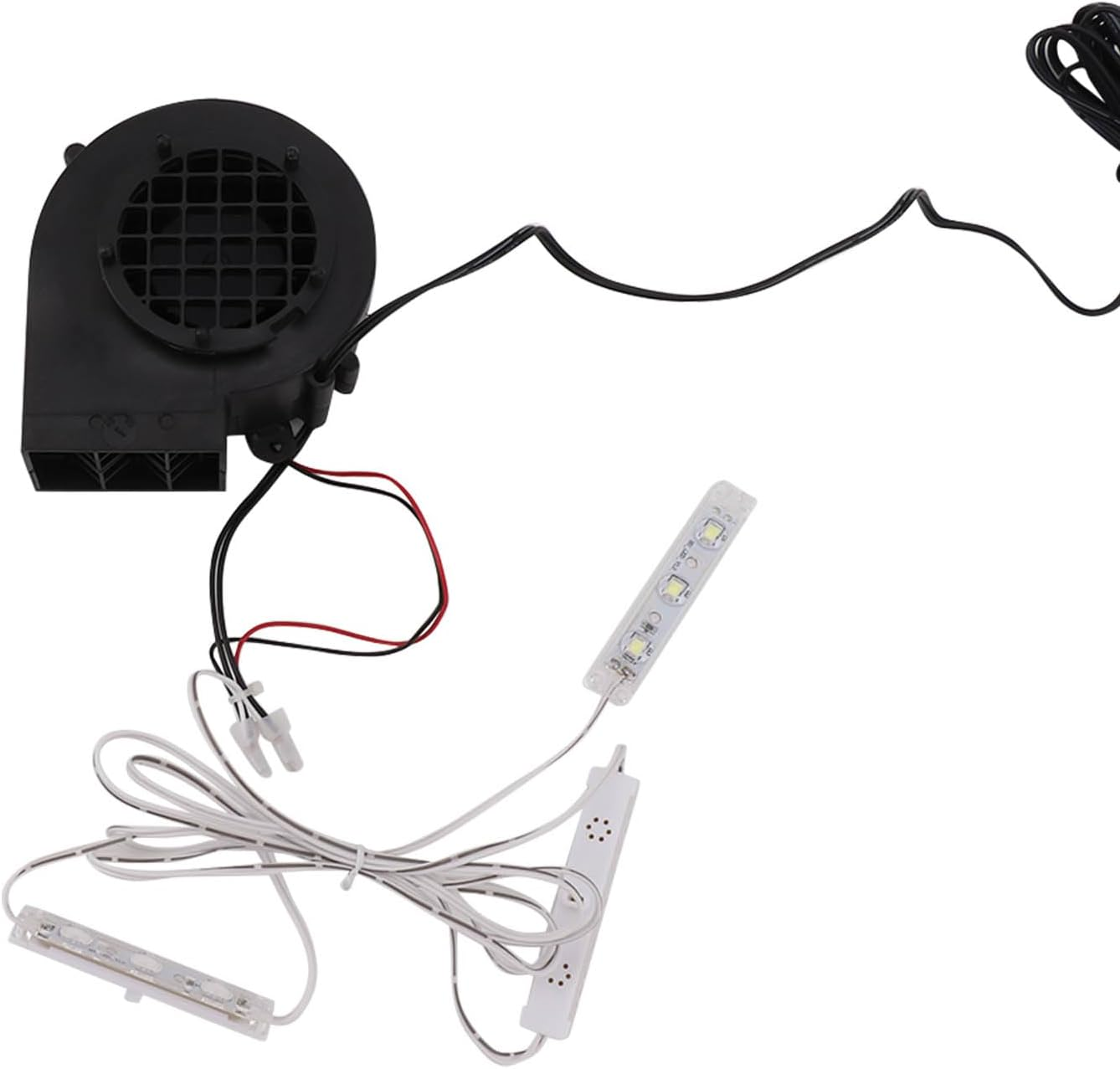 Inflatable Fan Blower Replacement with 3 LED Light Strings, Air Blower for Inflatables, Electric Air Mattress Pump for Halloween, Christmas, Yard, Outdoor Holiday Yard Decoration image number 5