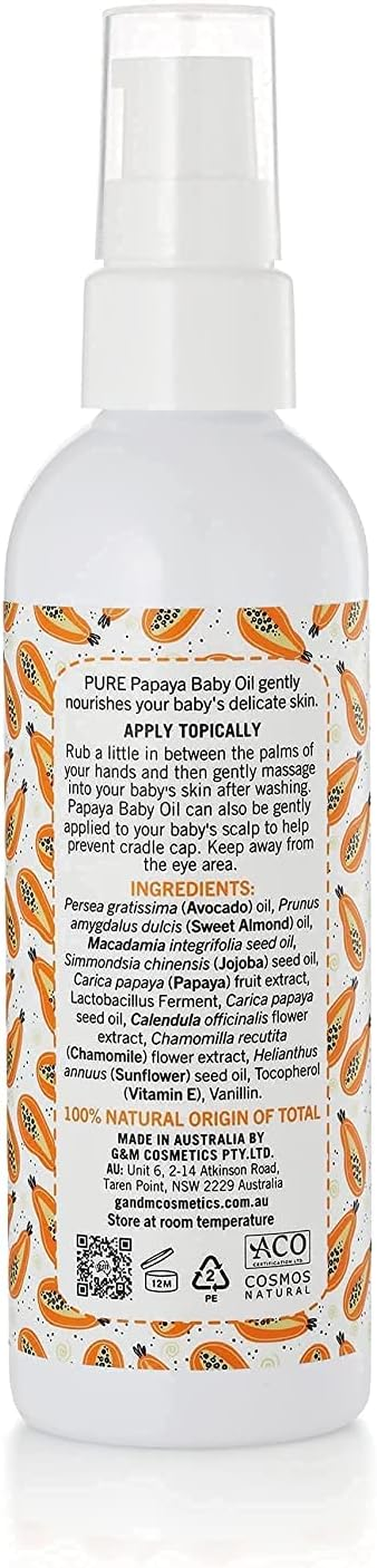 P'URE Papayacare Baby Oil 125 Ml