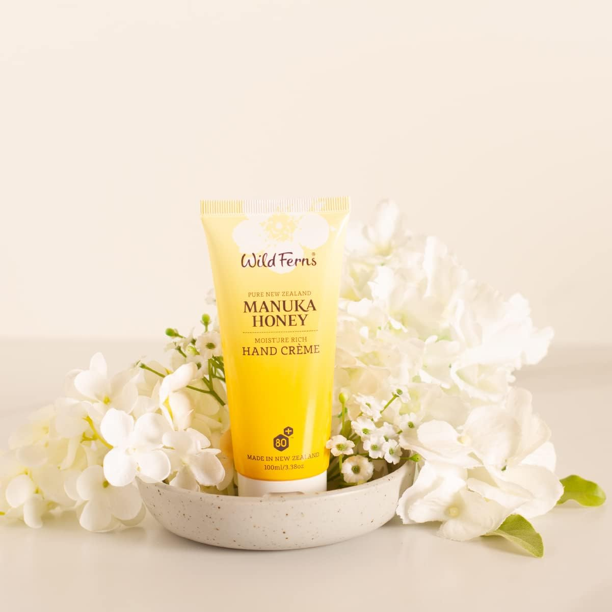 Wild Ferns Manuka Honey Moisture Rich Hand Cr&egrave;me, 100Ml, Pack of 1