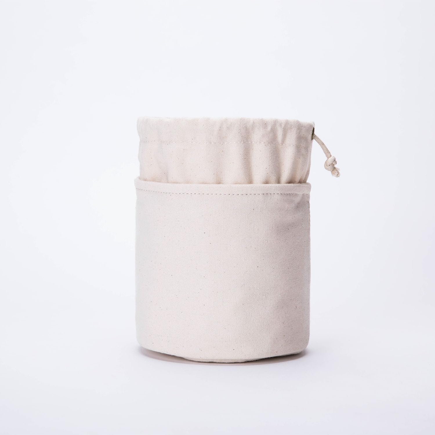 YONBEN Tall Purse Organizer Insert Womens Canvas round Handbag Organizer Storage,Handbag Purse Organizer round Cosmetic Pouch Bag Bucket Makeup Bag (Beige, M)&hellip; image number 2