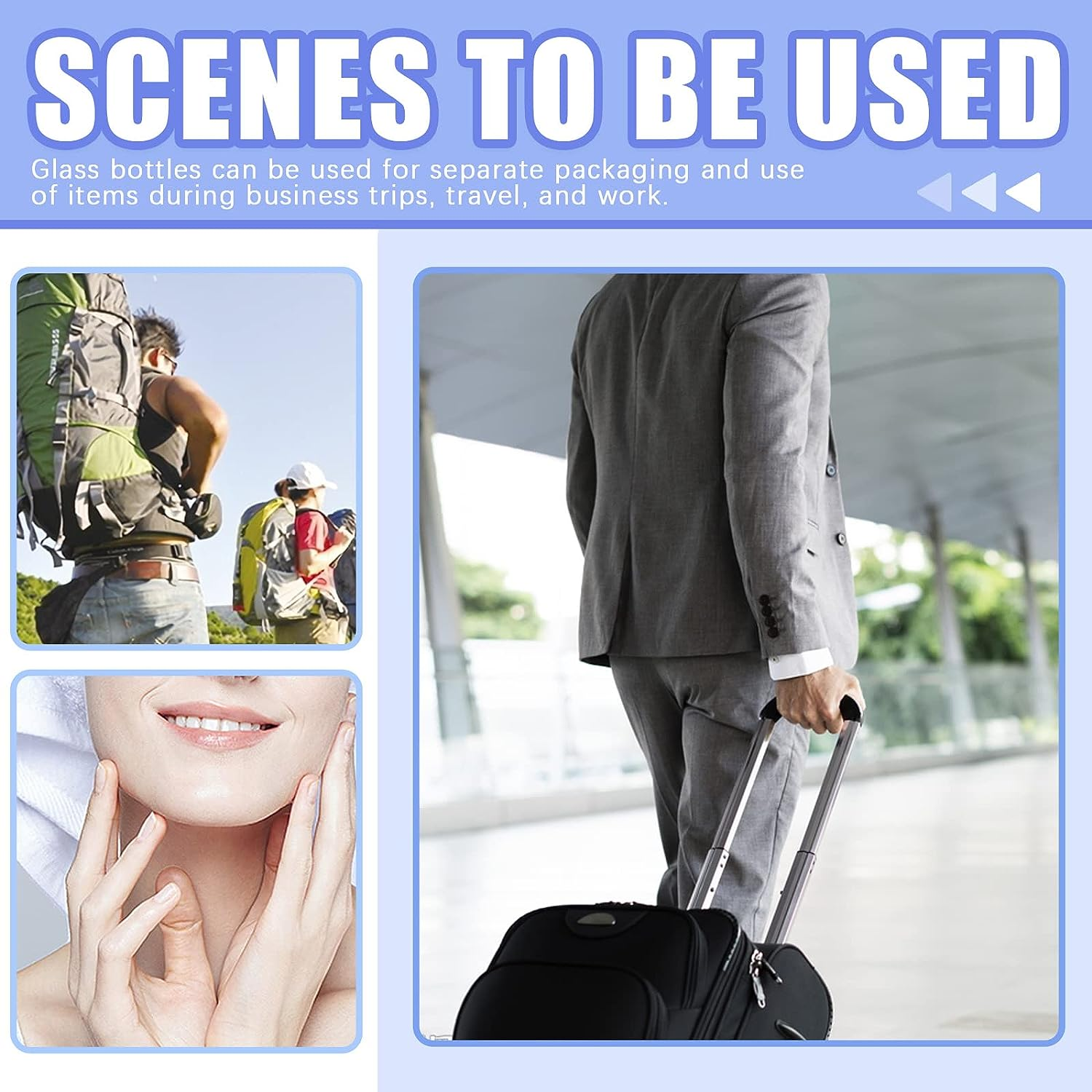 Glarks 15 Pack 2Oz Glass Jars with Lids, round Clear Glass Jars with Inner Liner and Black Lids for Storing Creams, Beauty Products, Cosmetic and Ointments - White image number 2