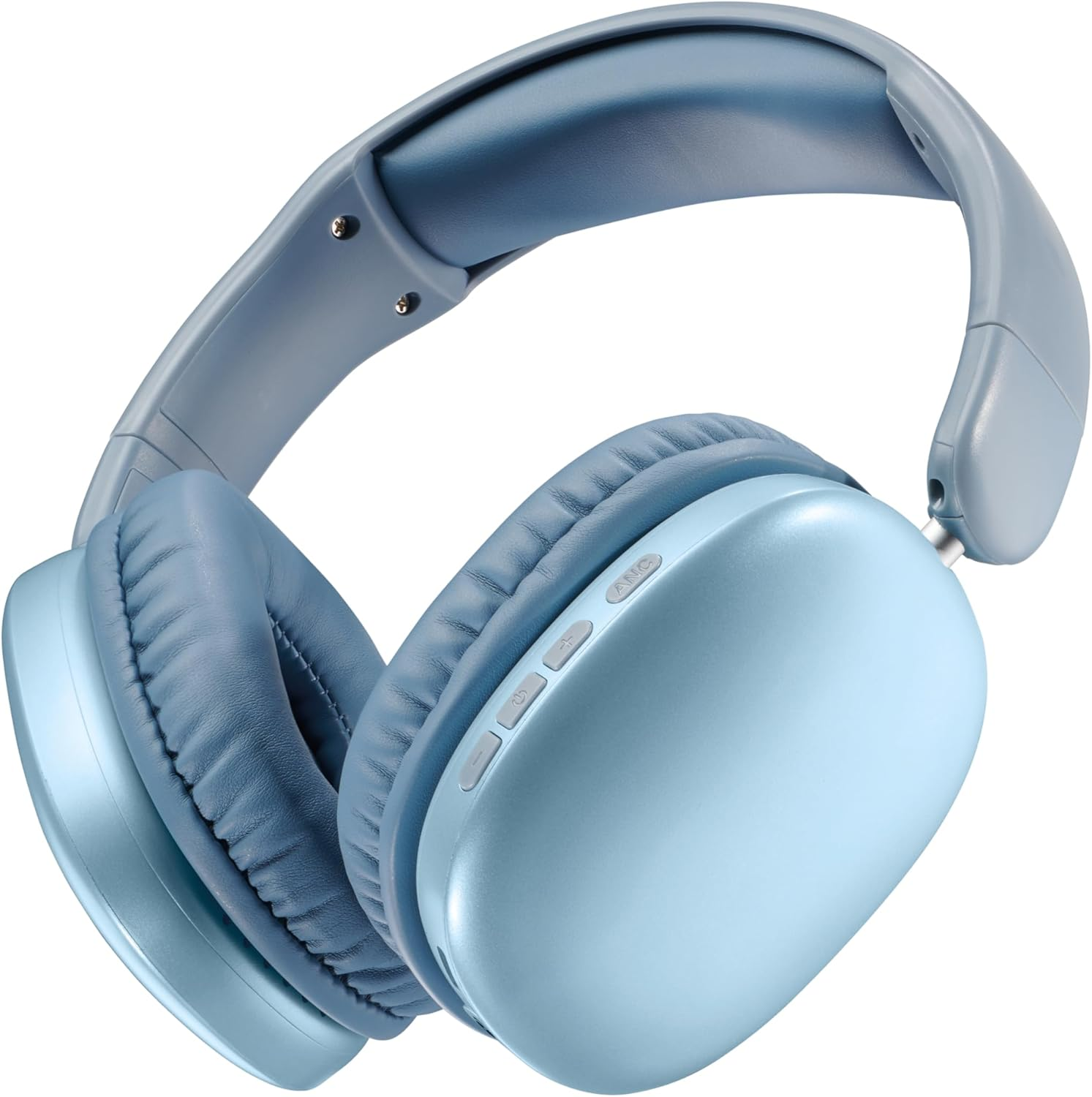 Music Sound MAXI3 Wireless Over-Ear Headphones, Active Noise Cancellation, Immersive and Crystal Clear Audio, up to 35 Hours of Playtime Non Stop, Compatible with All Devices, USB-C Charging, Blue