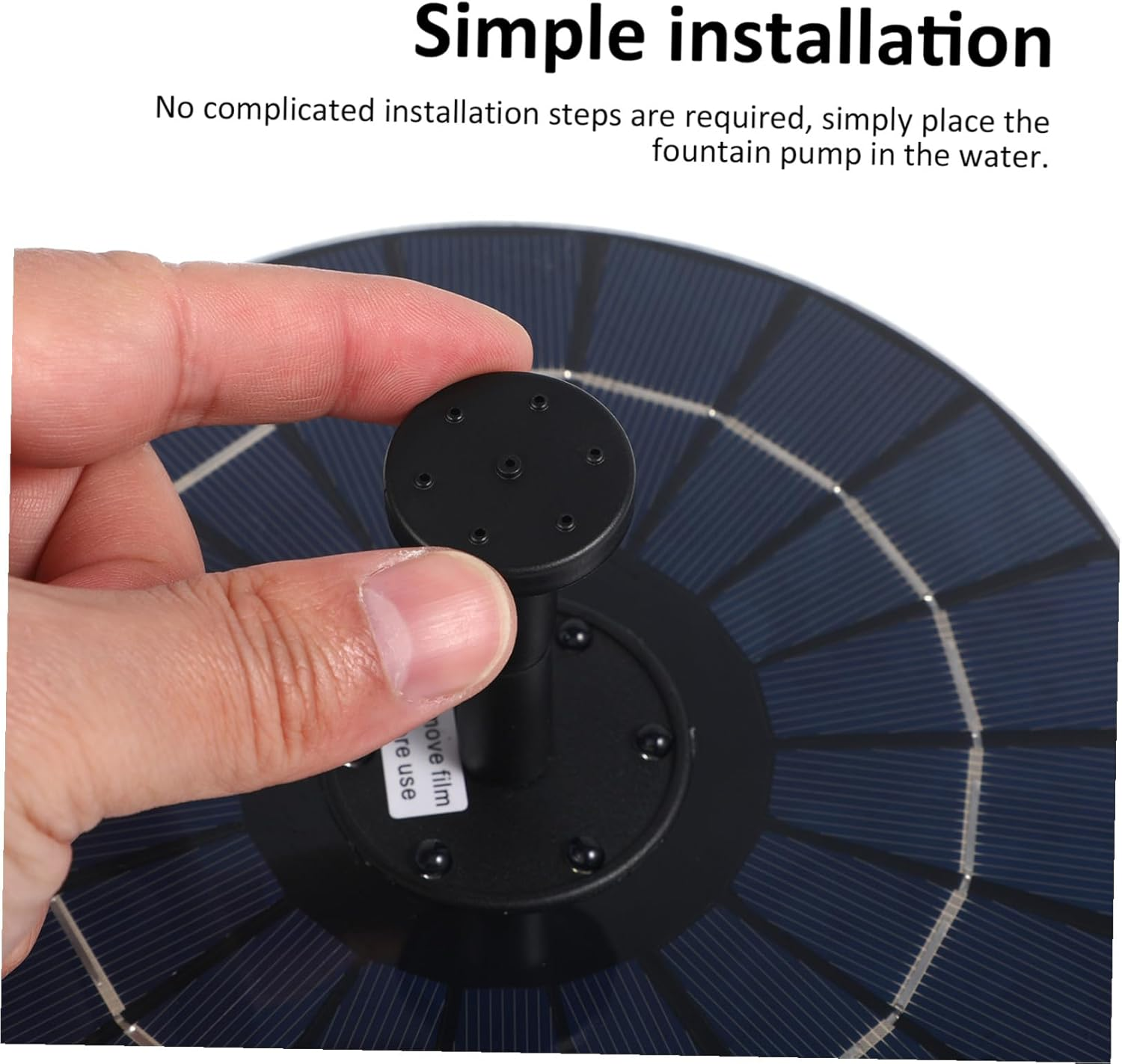 ARTIBETTER Upgraded Solar Powered Fountain Pump with LED Lights Multiple Heads Water Shortage Protection for Outdoor Garden Bird Bath and Pool Decor Battery Storage image number 3