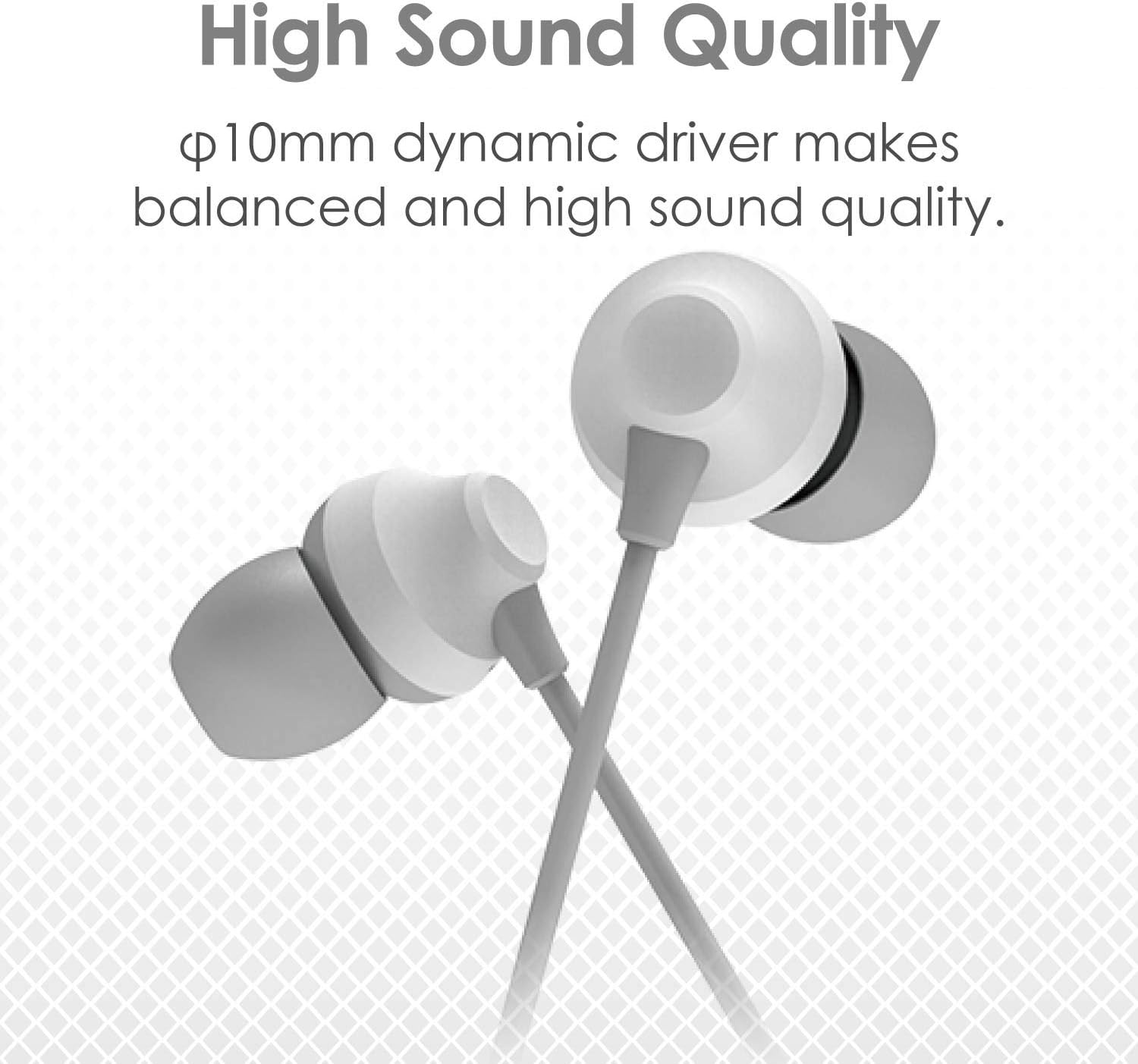Elecom EHP-LF12CMXWH Lightning Earphones, Iphone 0.4 Inch (10 Mm) Driver, Fast Music, F12C Series, Microphone Included, White image number 2
