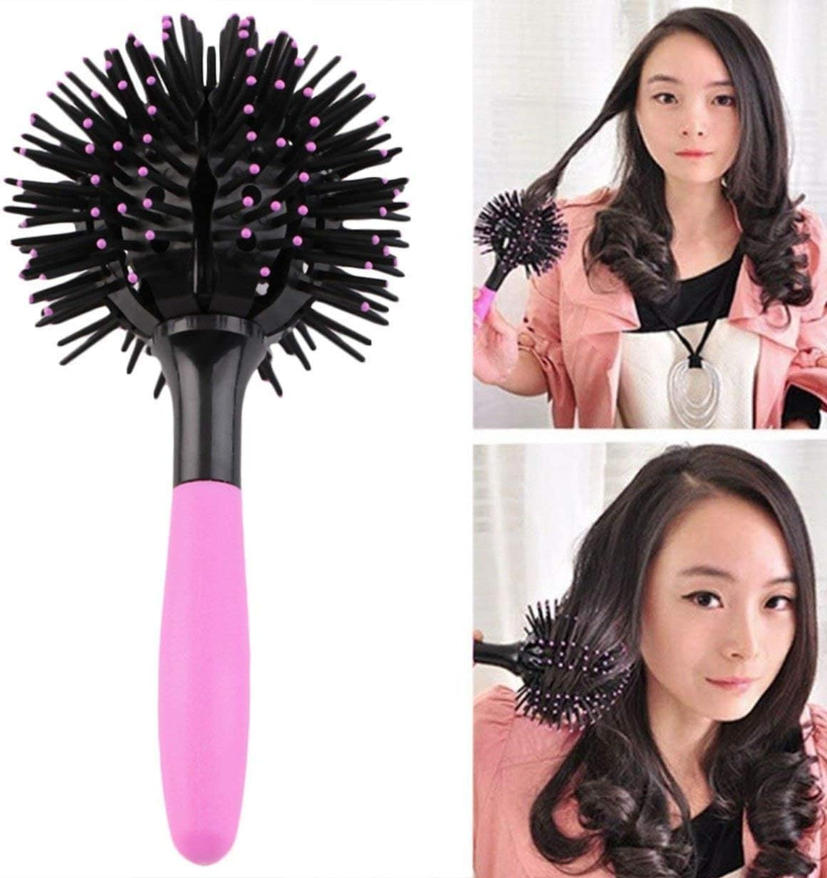 Aaiffey 3D round Hair Brushes for Women - Blow Drying, Detangling 360-Degree Styling Brush for Thick Curly Hair image number 1