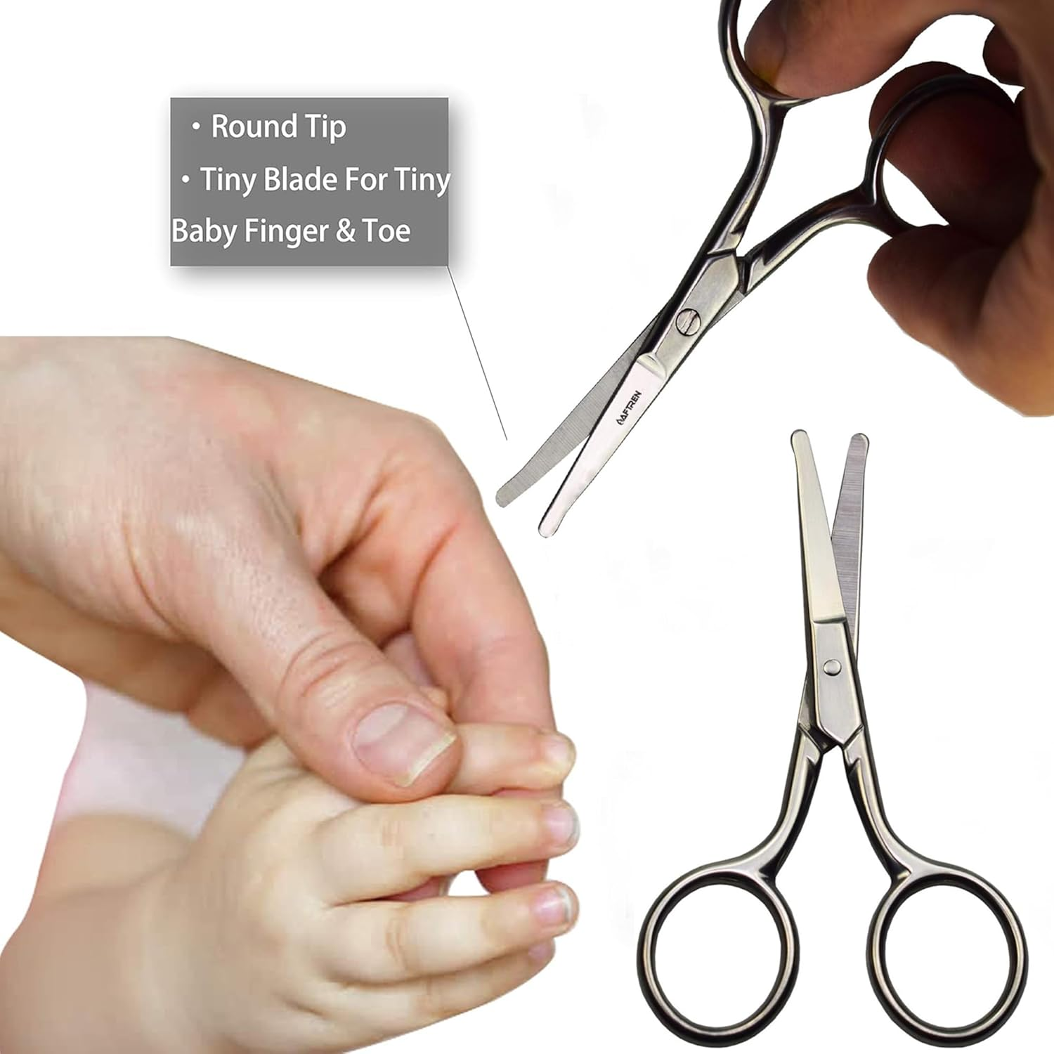 Professional Cuticle Nipper Sharp Stainless Steel Cuticle Scissors Non-Slip Handle Precisely Removing Excess Cuticles and Dead Skin (Rainbow, 4 Inch) - Multi image number 5