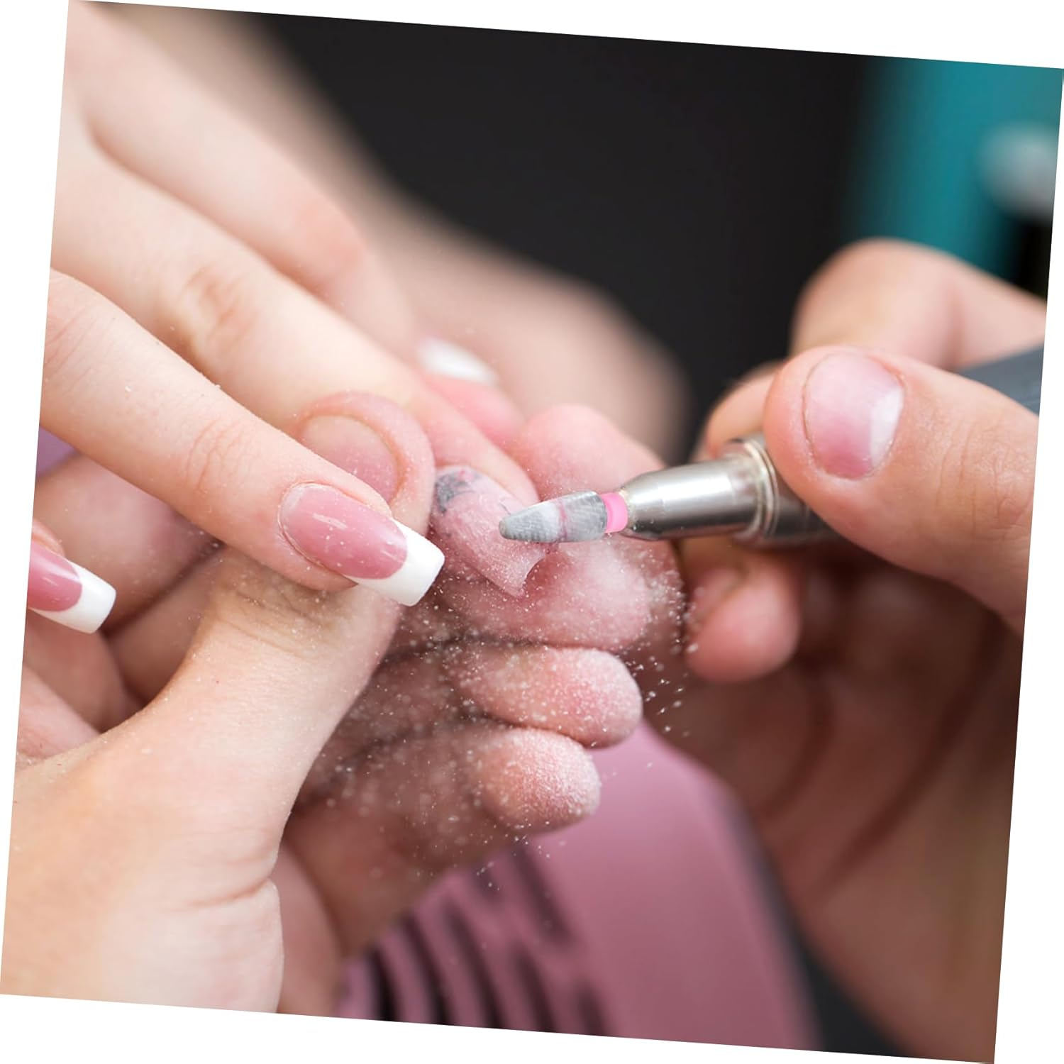 GANAZONO 10Pcs Nail Grinding Head Covers Dustproof Protective Caps for Nail Polishing Machines Reusable Dust Covers Salon Use image number 6