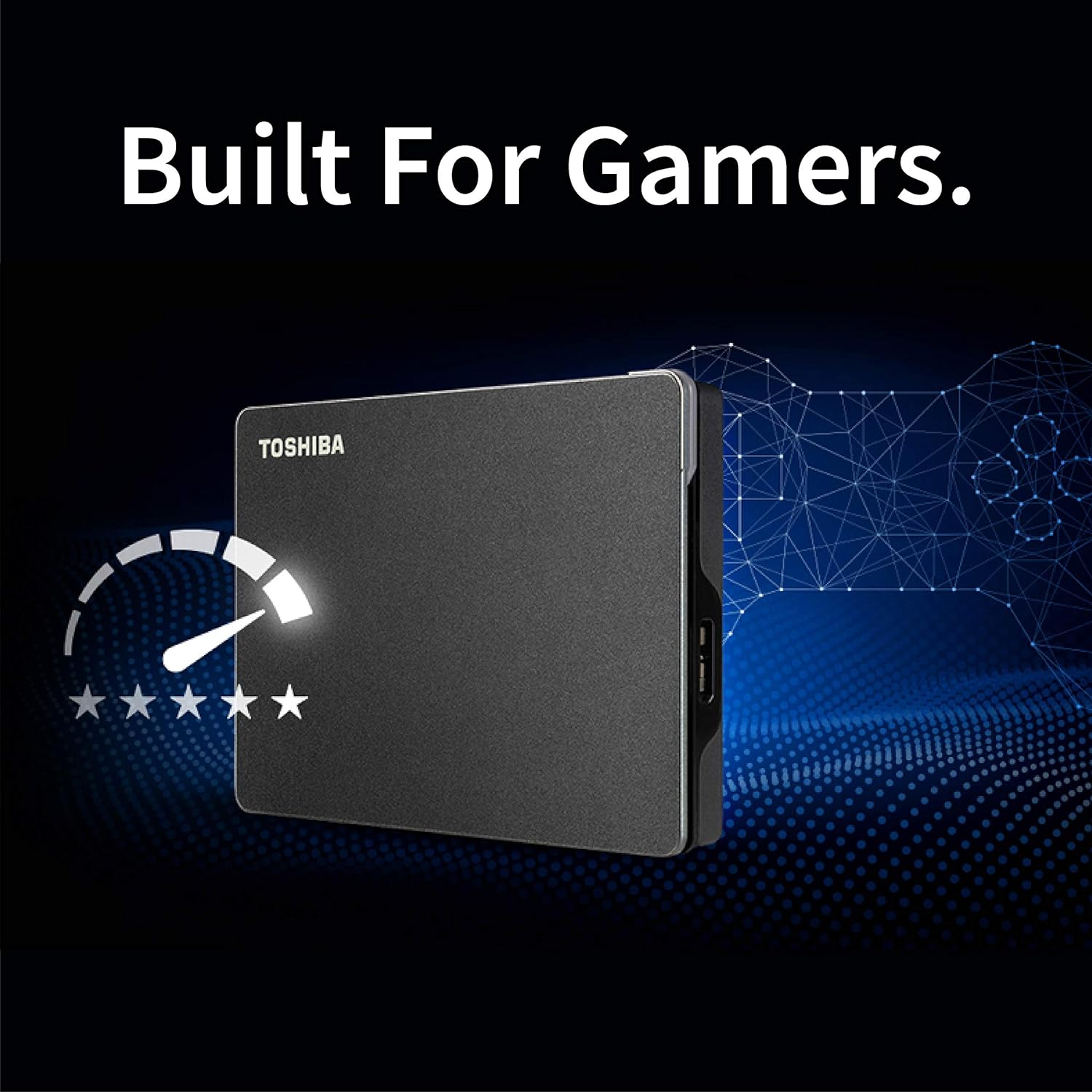 Toshiba Canvio Gaming 1TB USB 3.0 Portable External Hard Drive, Black image number 4