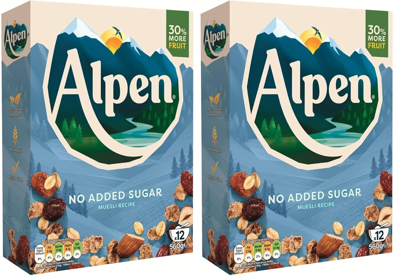 Alpen Museli - No Added Sugar, 560 G