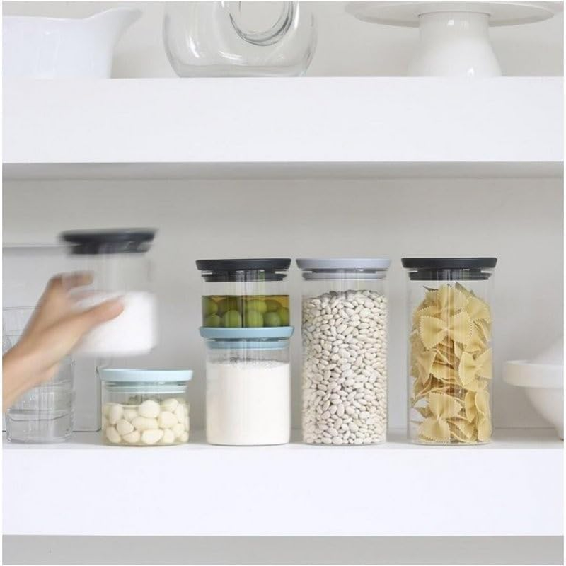 Brabantia 298301 Stackable Glass Jar, 0.3 L image number 3