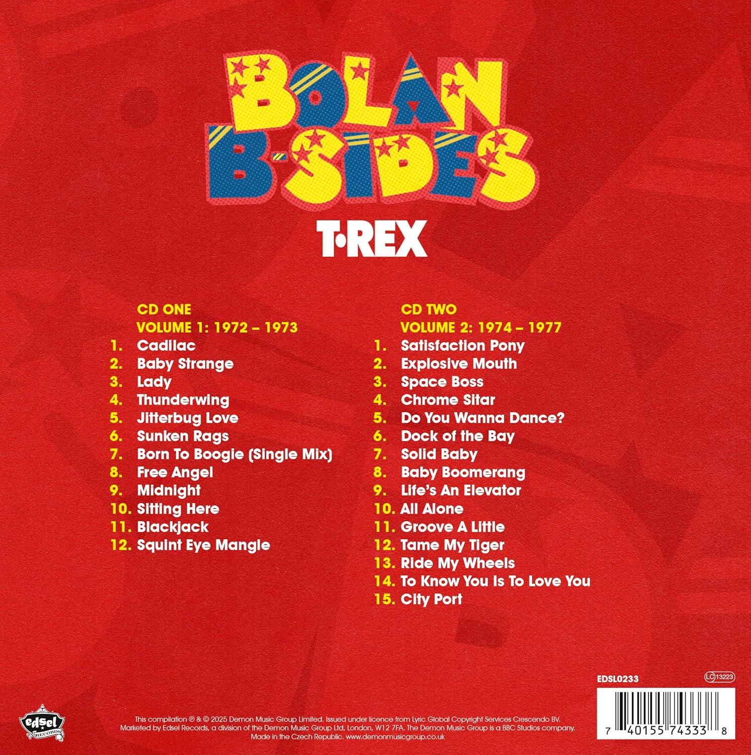 Bolan B-Sides - Deluxe Gatefold 2CD Set