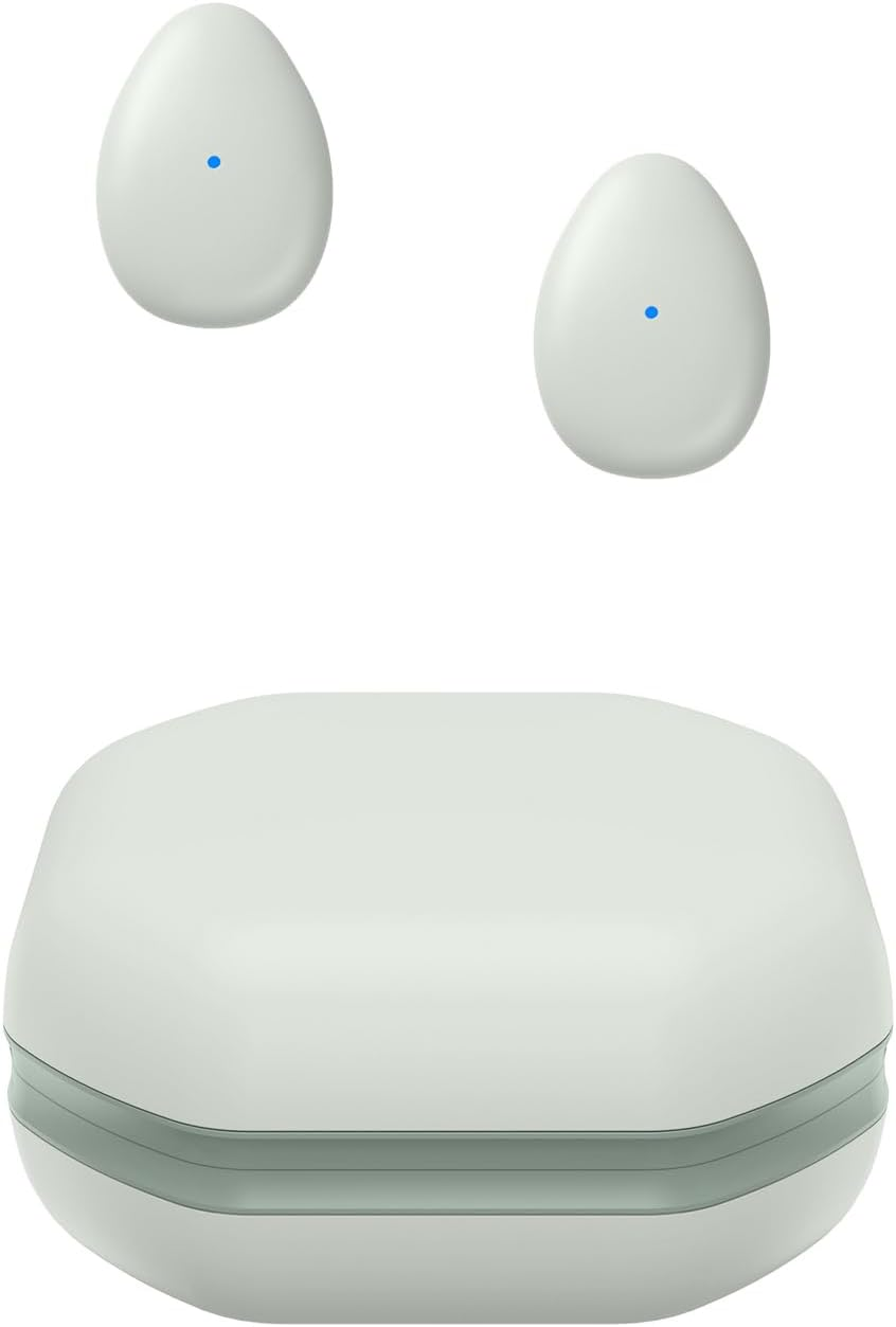 Mini Wireless Bluetooth Earbuds, Tiny Semi In-Ear Headphone Small/Light/Thin for Sleep on Side/Work/Fitness/Run/Drive, Stream Music or Podcasts from Iphone/Android Phones(White Gray)&hellip;