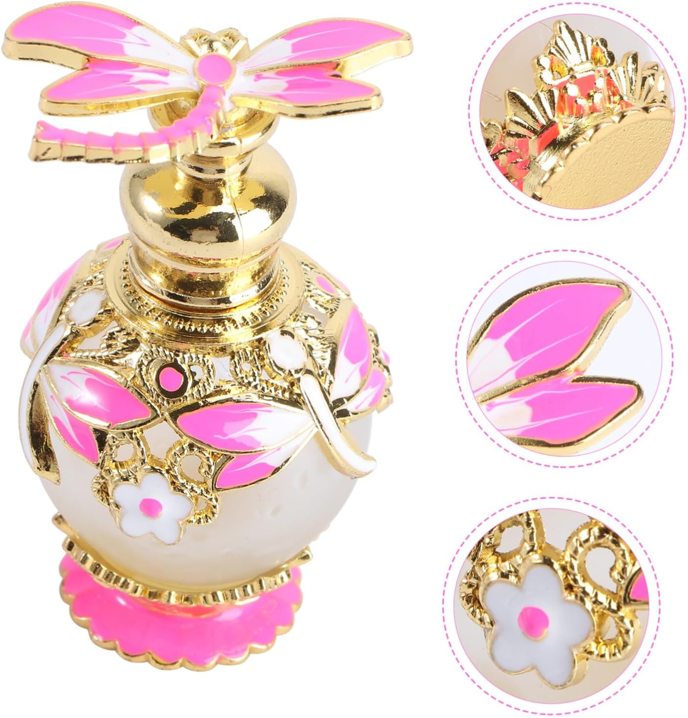 Dragonfly Decoration Perfume Storage Bottle 15Ml Frosted Glass Refillable Essential Oil Storage Container Elegant Home D&eacute;cor Accent image number 4