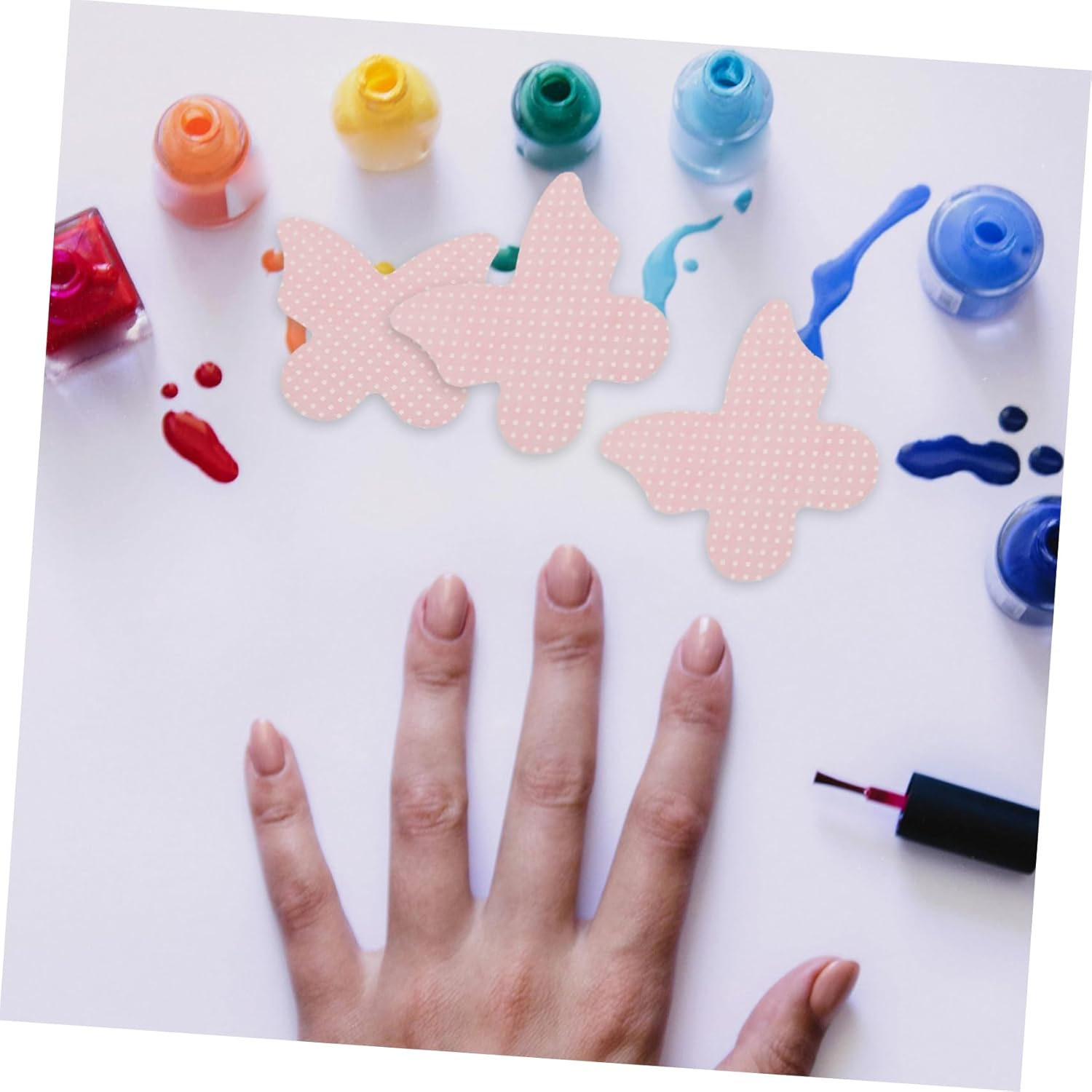 WRITWAA 200Sheets Alcohol Nail Wipes Gel Nail Polish Remover Lint Cotton Cleaning Pads image number 6