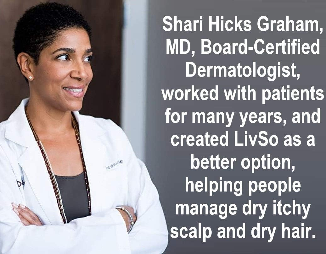 Livso Moisturizing Scalp Lotion - Moisturizes Hair & Scalp - Naturally Derived - Fresh Feel - Effective (1 Bottle) image number 2